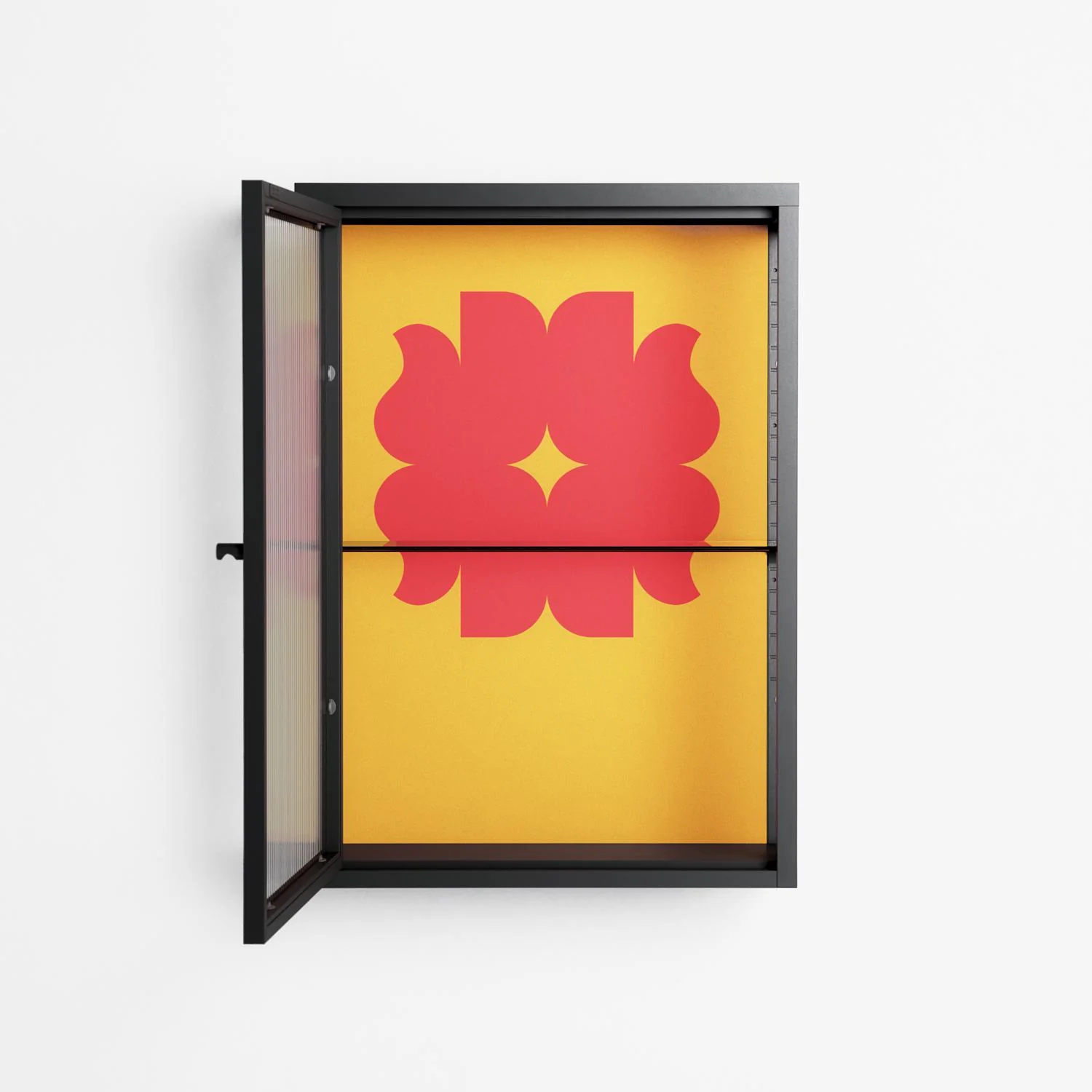 Phonix - Wall Cabinet - Linus Lohoff - Antracite - Reeded glass - Image 3