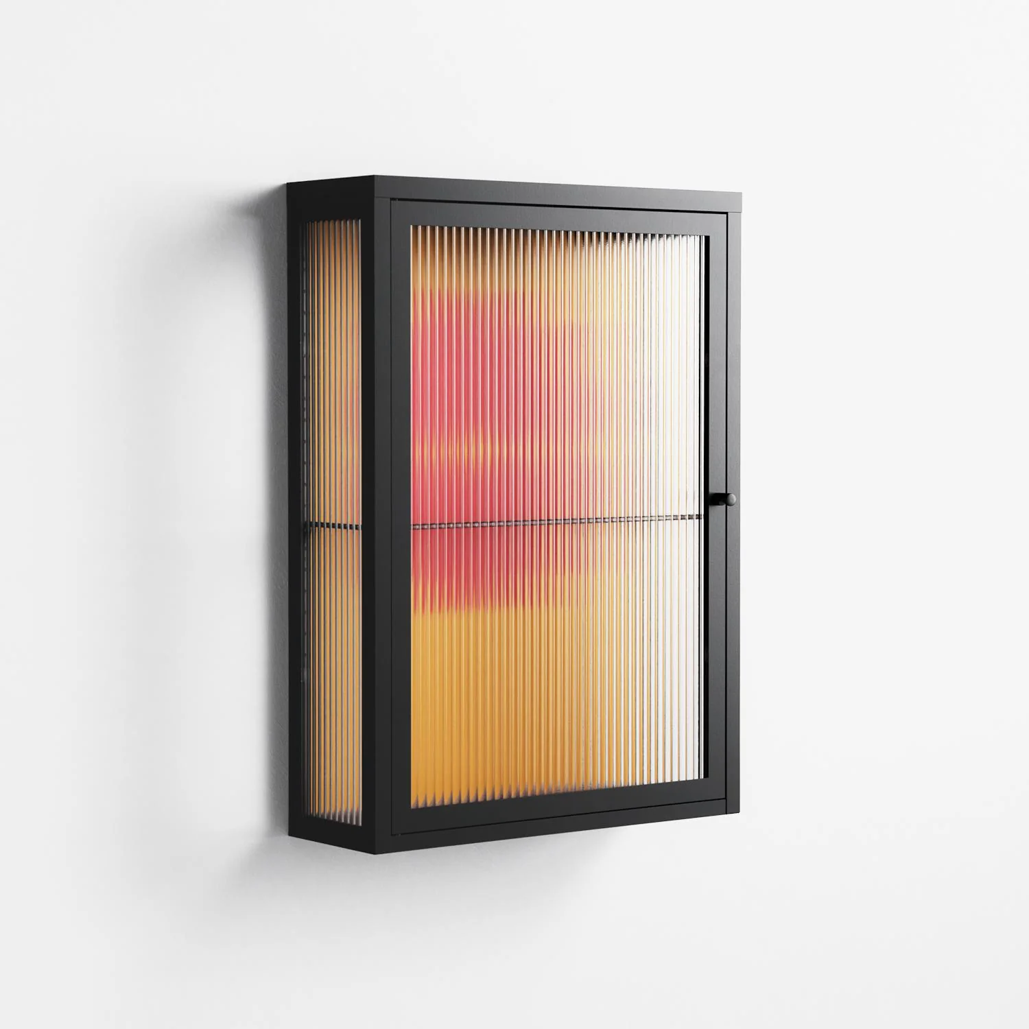 Phonix - Wall Cabinet - Linus Lohoff - Antracite - Reeded glass - Image 4