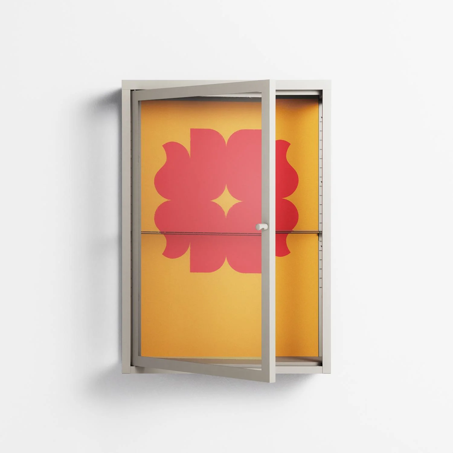 Phonix - Wall Cabinet - Linus Lohoff - Pebble - Clear glass - Image 2