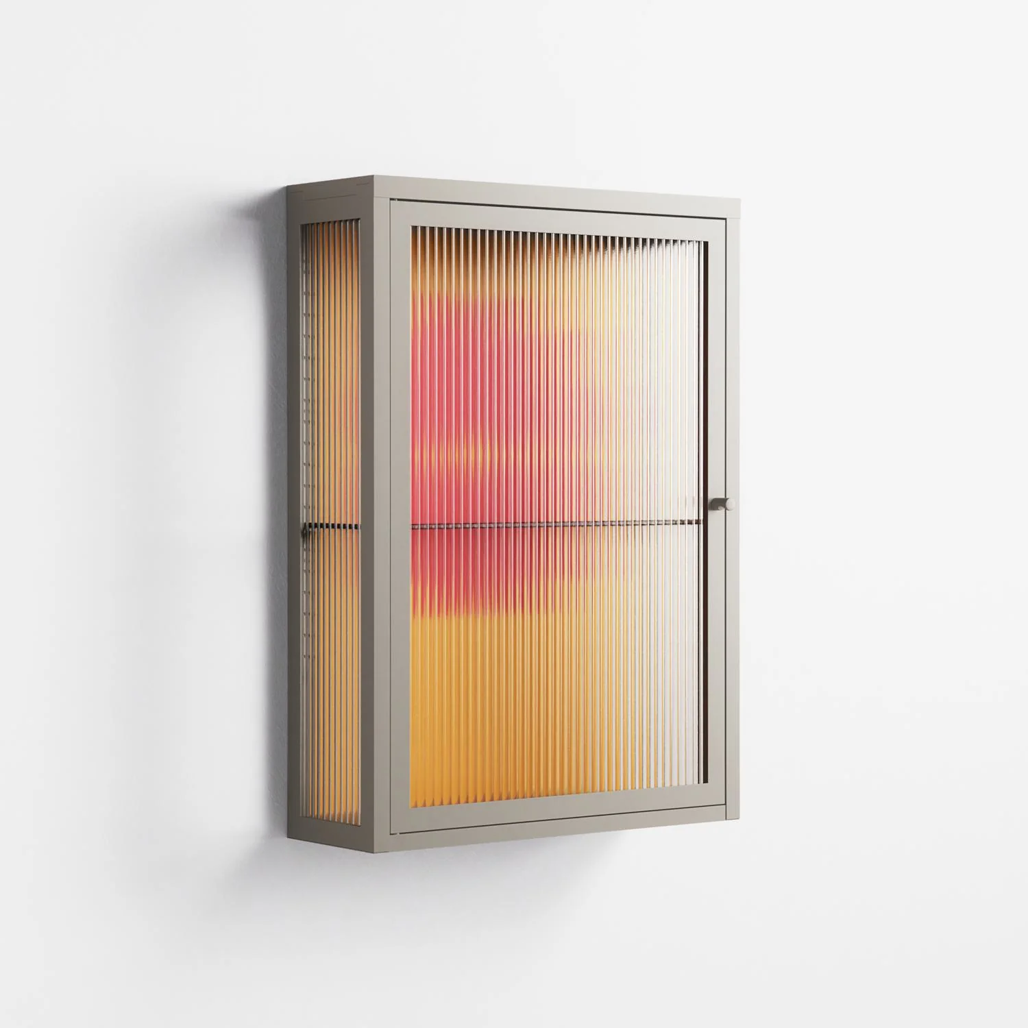 Phonix - Wall Cabinet - Linus Lohoff - Pebble - Reeded glass - Image 4