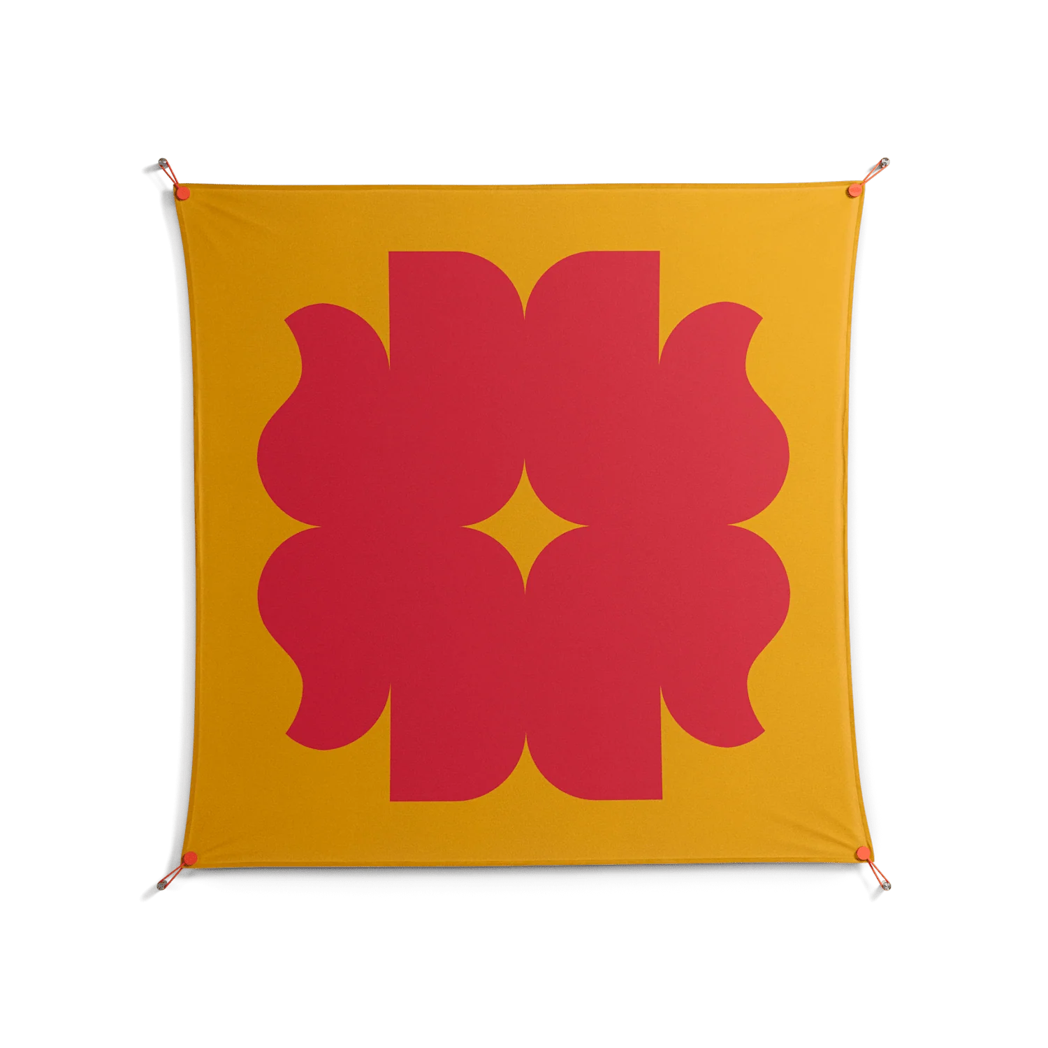 Phonix - Work On Wall - Linus Lohoff - Orange - 140 x 140 cm