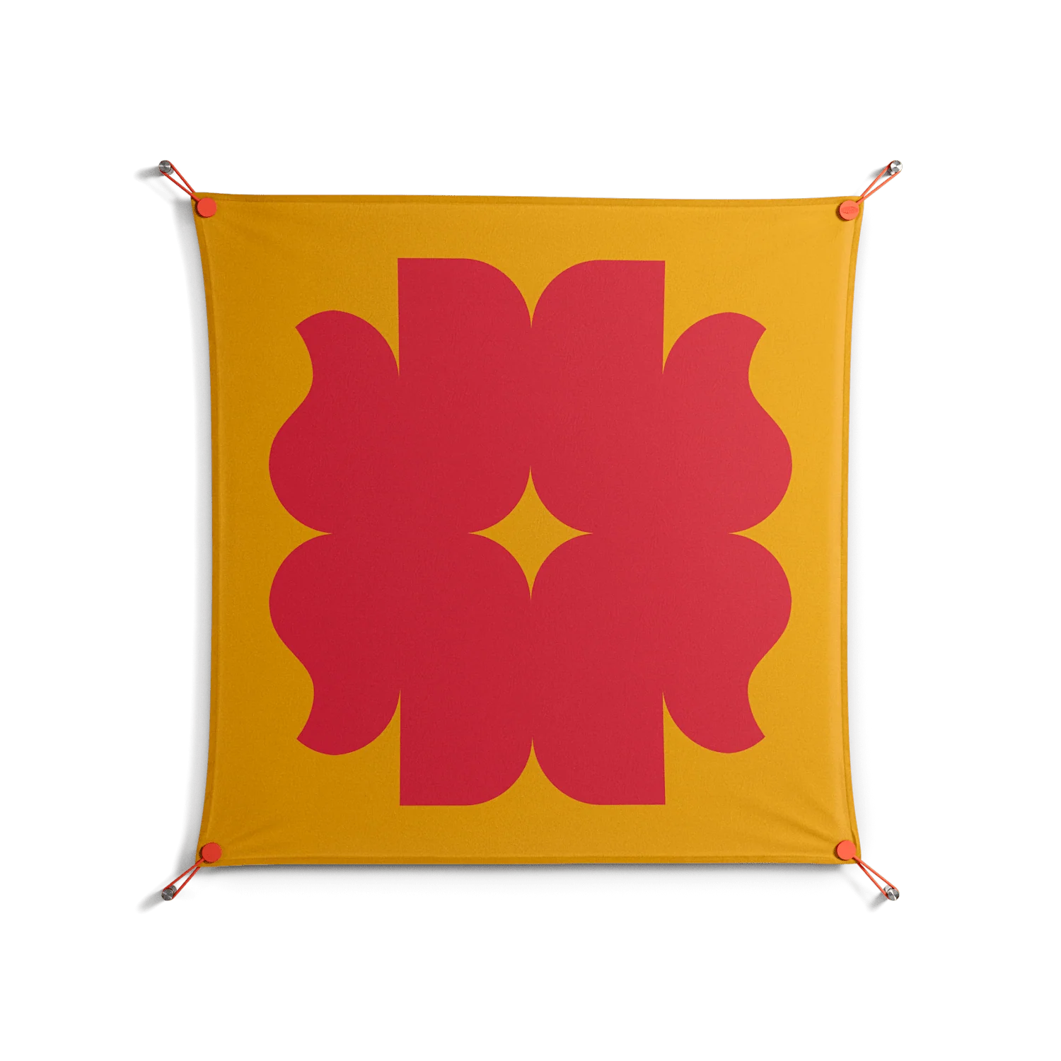 Phonix - Work On Wall - Linus Lohoff - Orange - 90 x 90 cm