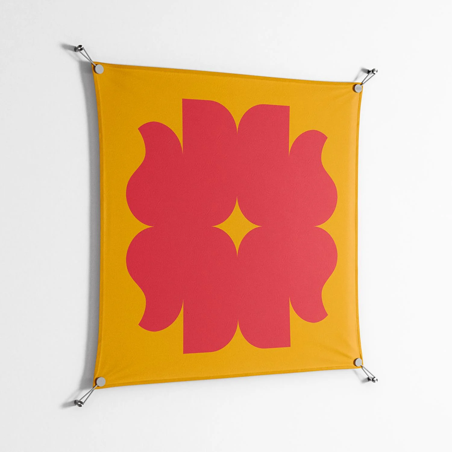 Phonix - Work On Wall - Linus Lohoff - Silver - 90 x 90 cm - Image 2