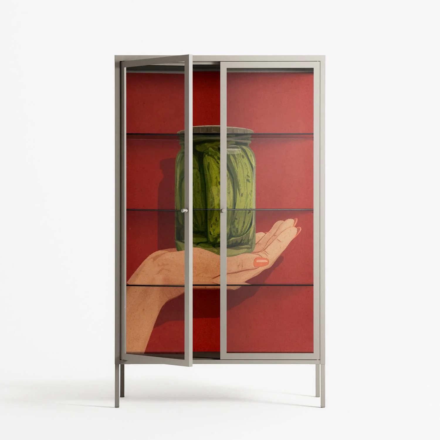 Pickles - Cabinet - Kristin Eriksson - Pebble - Clear glass - Image 2