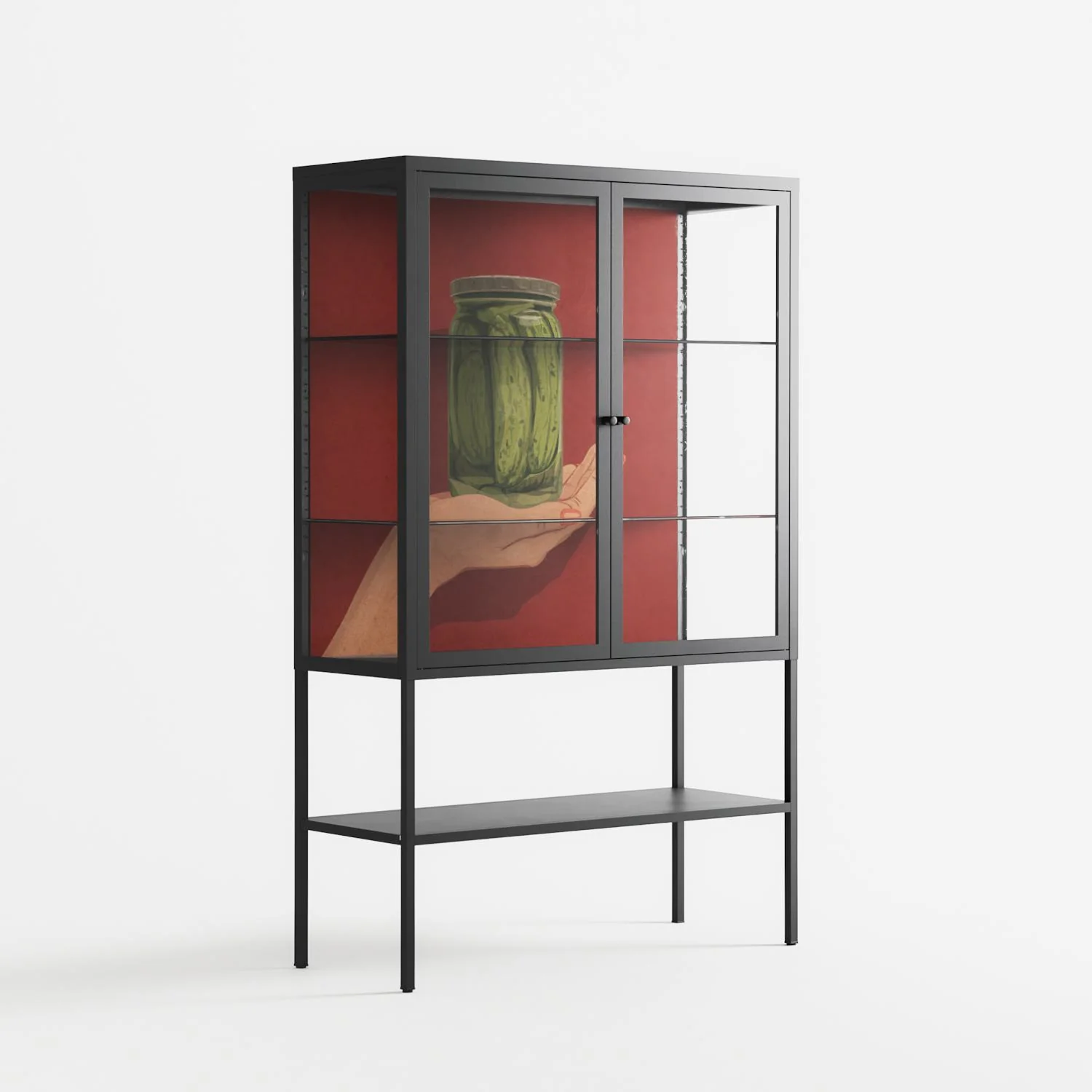 Pickles - Loft Cabinet - Kristin Eriksson - Antracite - Clear glass - Image 4