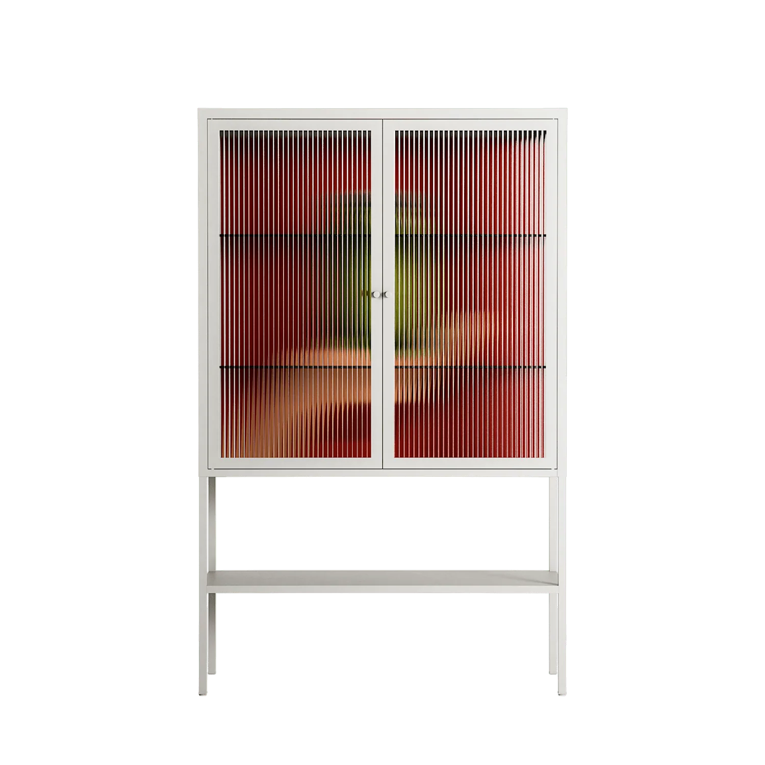 Pickles - Loft Cabinet - Kristin Eriksson - Chalk - Reeded glass