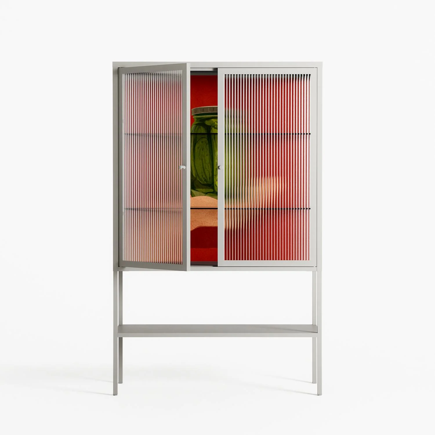 Pickles - Loft Cabinet - Kristin Eriksson - Chalk - Reeded glass - Image 2