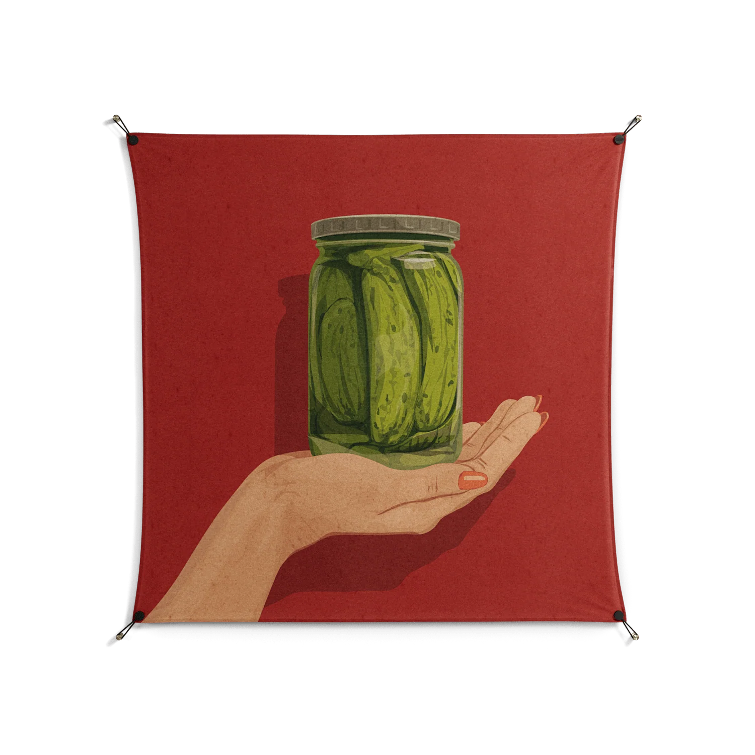 Pickles - Work On Wall - Kristin Eriksson - Black - 140 x 140 cm