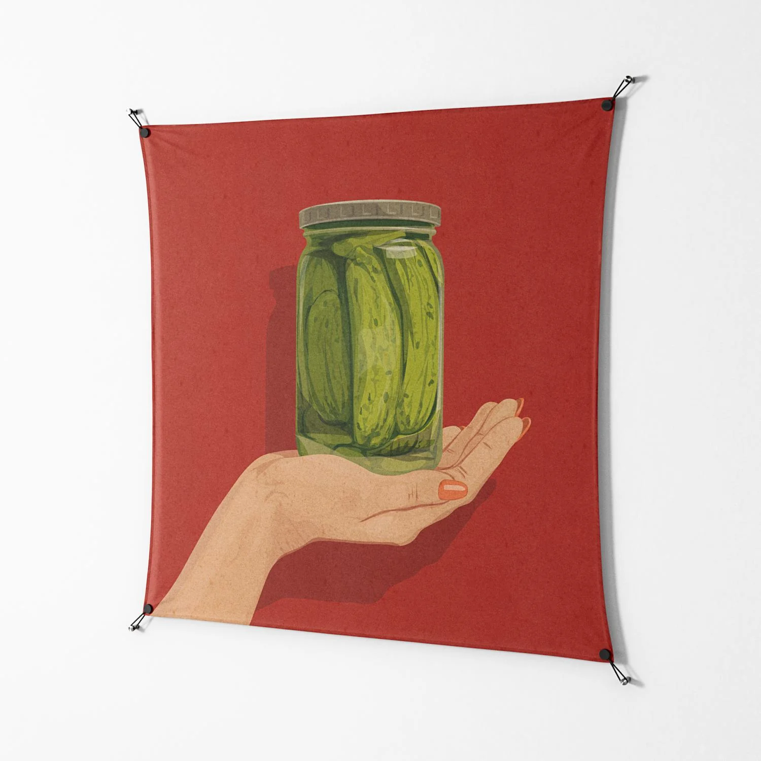 Pickles - Work On Wall - Kristin Eriksson - Black - 140 x 140 cm - Image 2