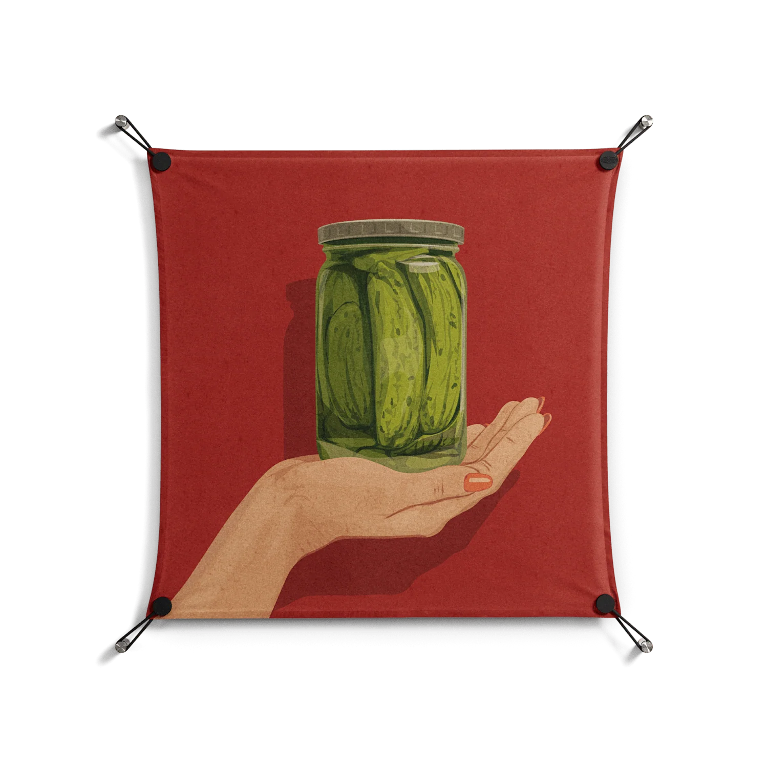 Pickles - Work On Wall - Kristin Eriksson - Black - 70 x 70 cm