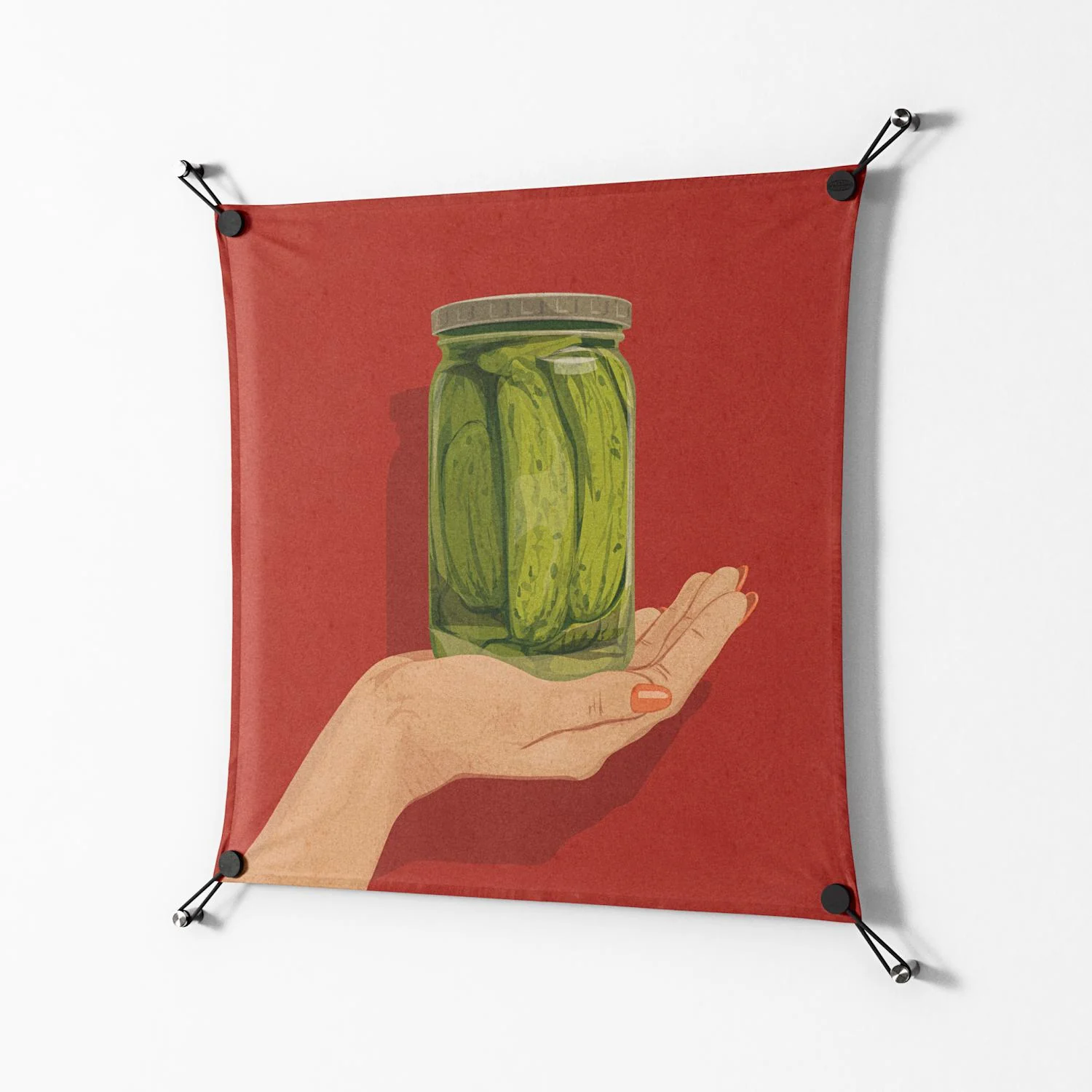 Pickles - Work On Wall - Kristin Eriksson - Black - 70 x 70 cm - Image 2