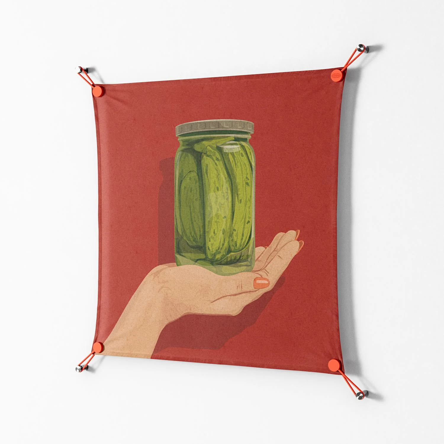 Pickles - Work On Wall - Kristin Eriksson - Orange - 70 x 70 cm - Image 2