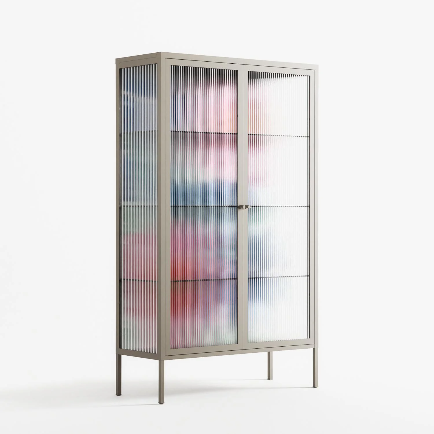 Pink Anemones - Cabinet - Katie O’Shea - Pebble - Reeded glass - Image 4