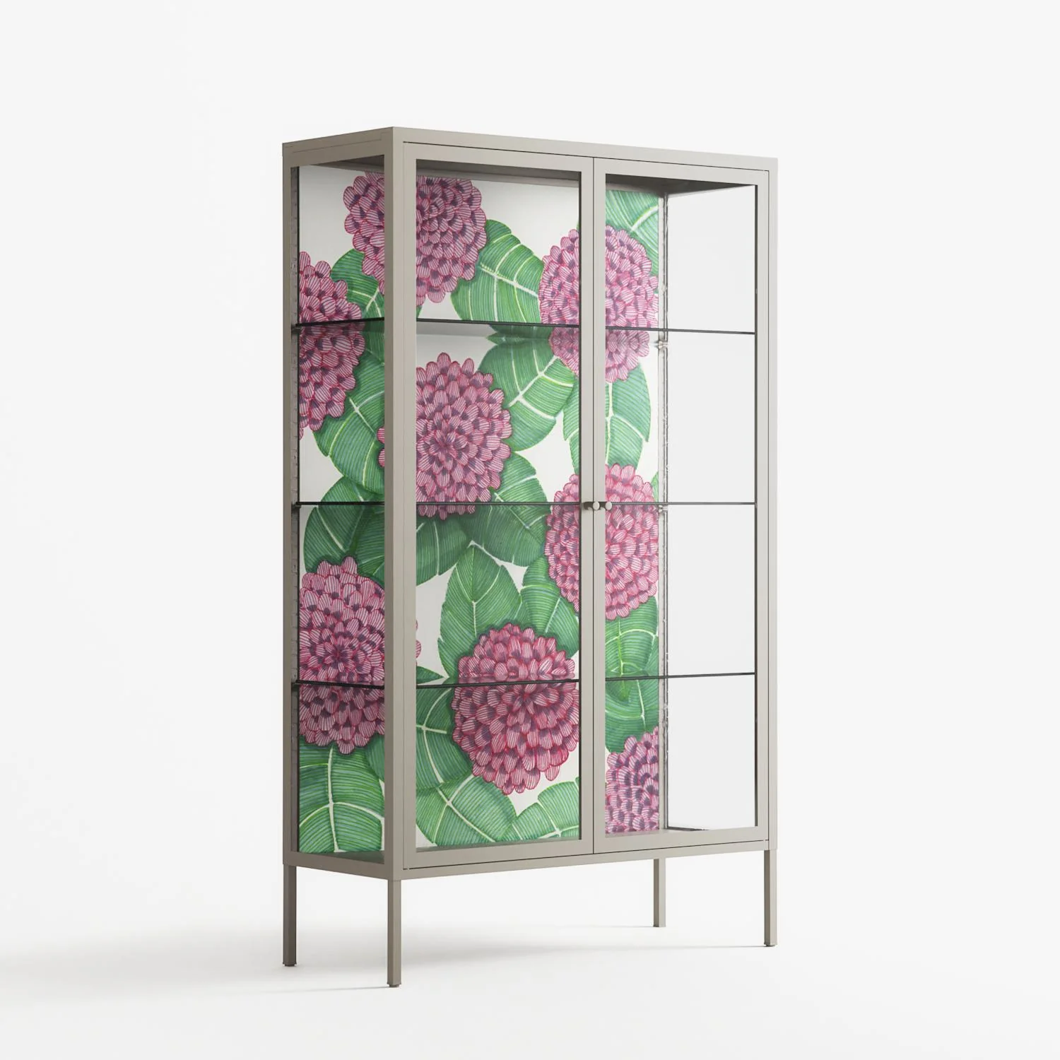 Pink Floras - Cabinet - Katie O’Shea - Pebble - Clear glass - Image 4