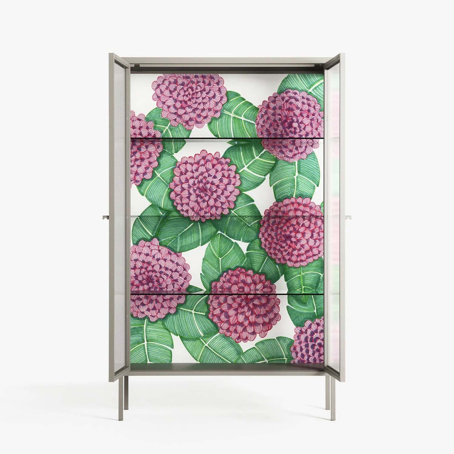 Pink Floras - Cabinet - Katie O’Shea - Pebble - Reeded glass - Image 3