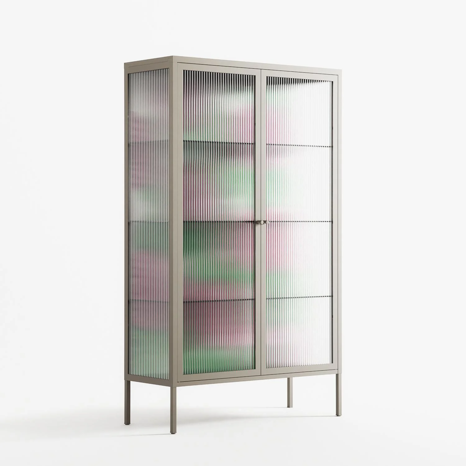 Pink Floras - Cabinet - Katie O’Shea - Pebble - Reeded glass - Image 4