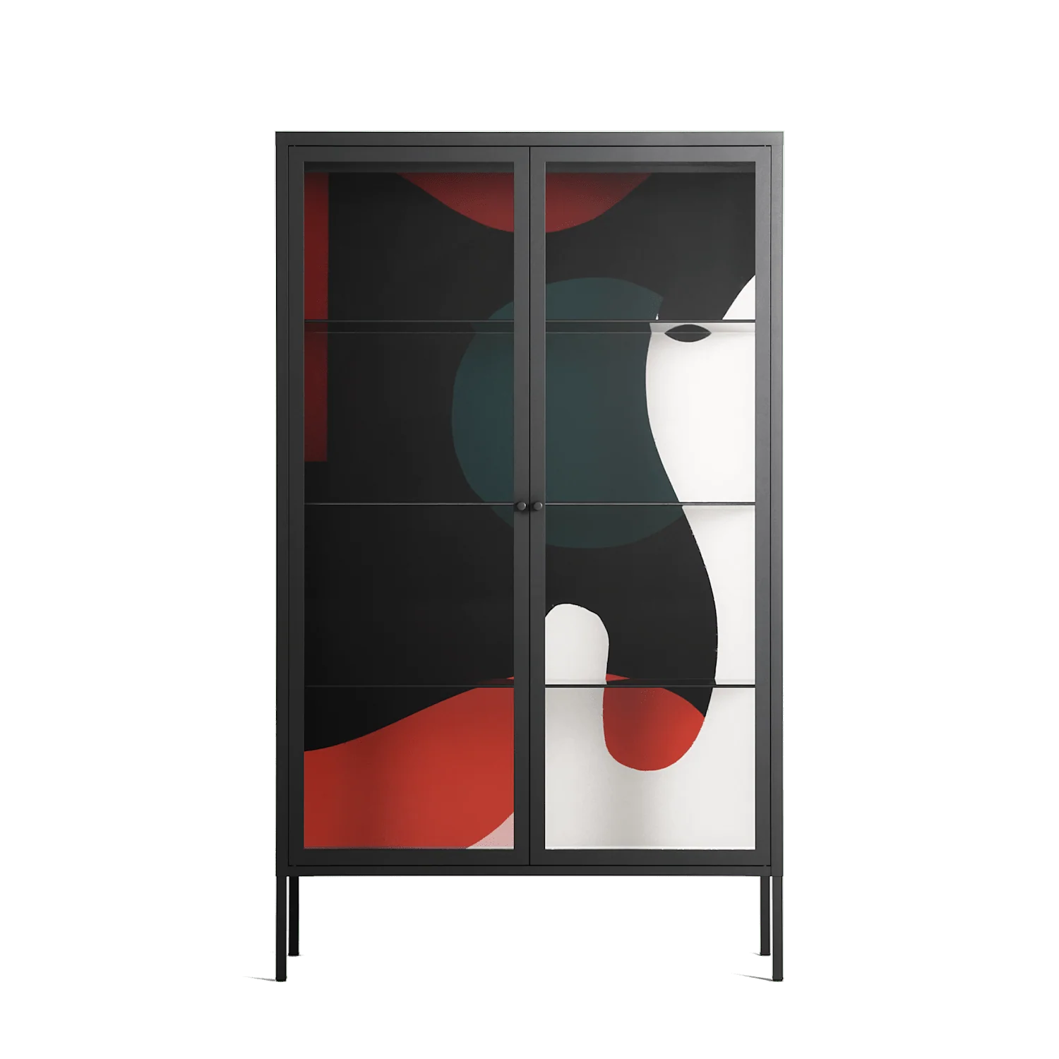 Plume - Cabinet - Rikki Hewitt - Antracite - Clear glass