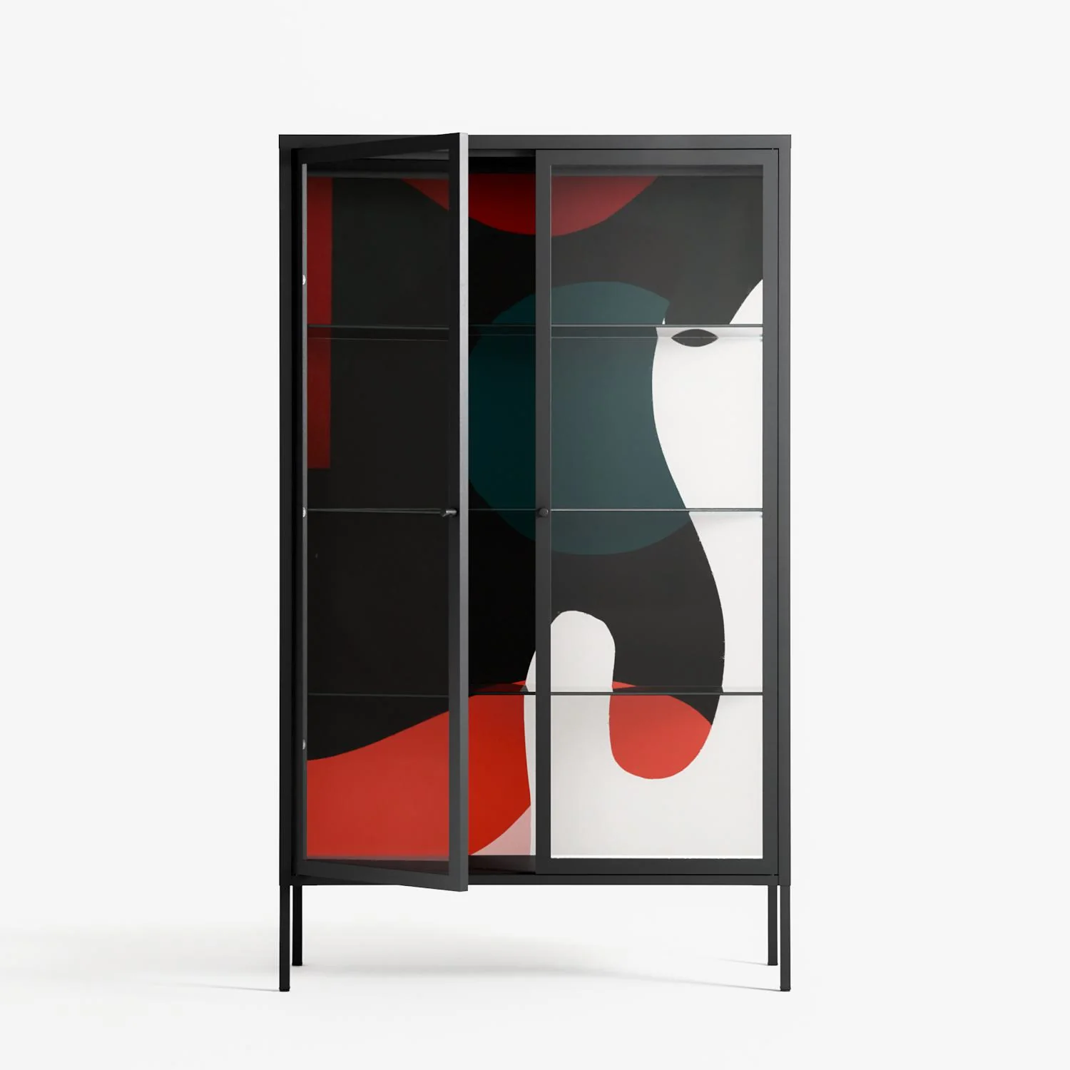 Plume - Cabinet - Rikki Hewitt - Antracite - Clear glass - Image 2