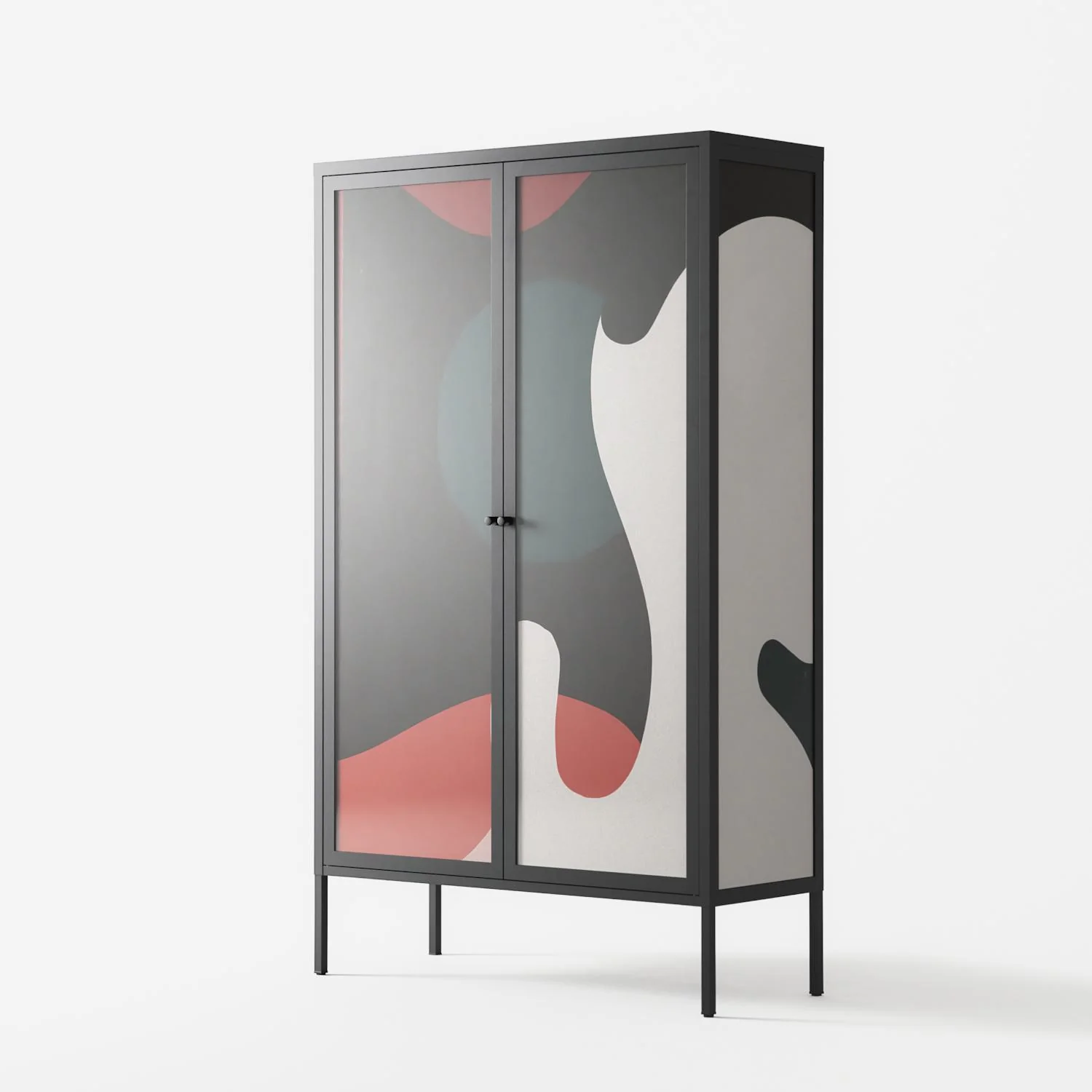 Plume - Cabinet - Rikki Hewitt - Antracite - Overlay Glass - Image 2