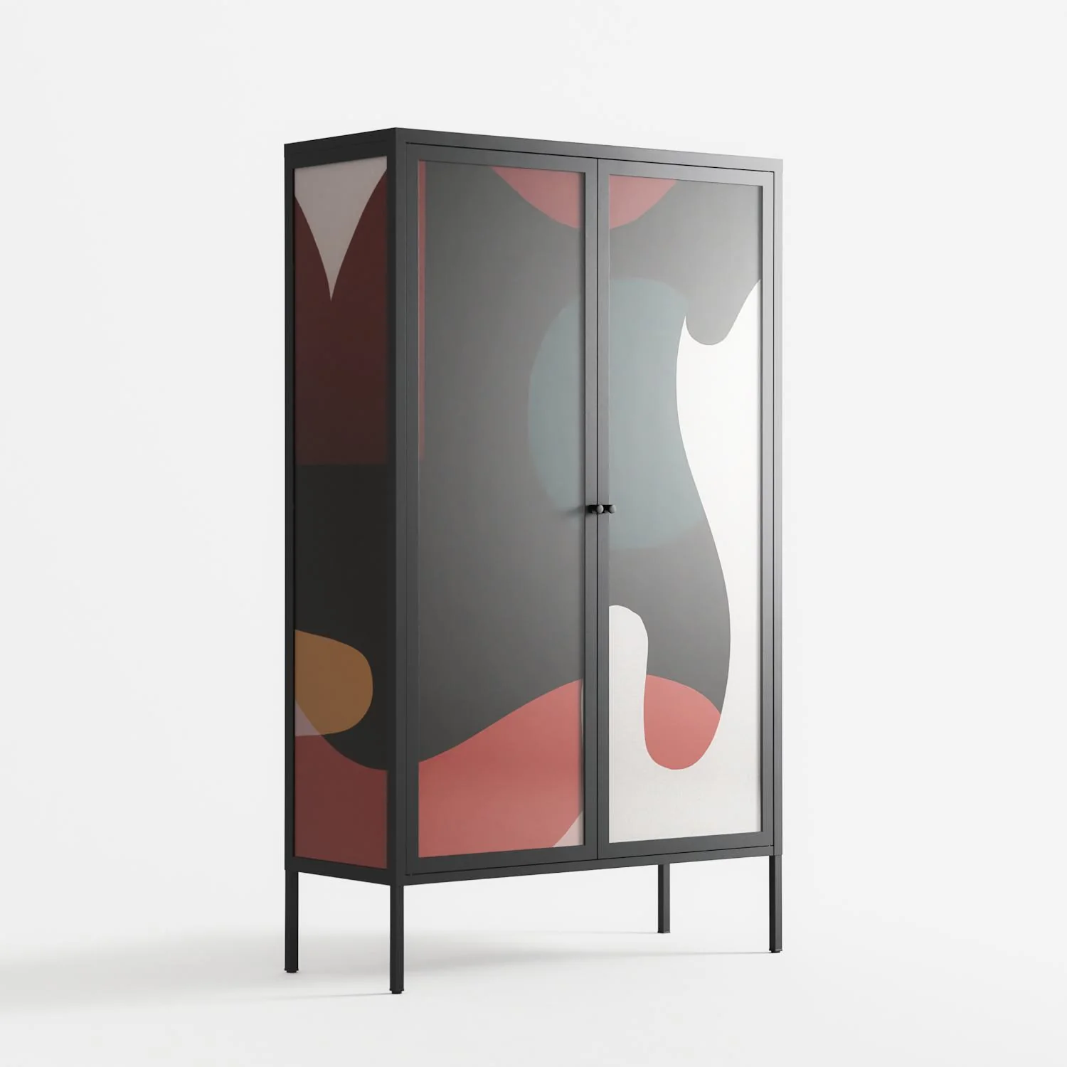 Plume - Cabinet - Rikki Hewitt - Antracite - Overlay Glass - Image 4