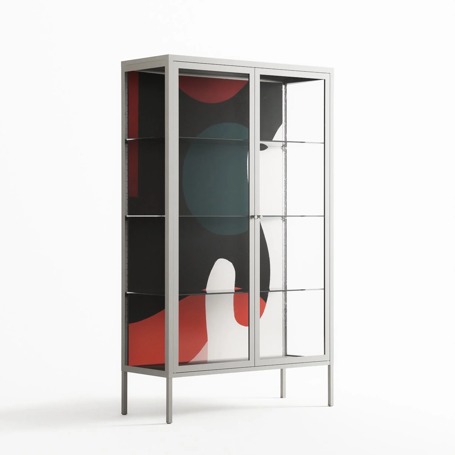 Plume - Cabinet - Rikki Hewitt - Chalk - Clear glass - Image 4