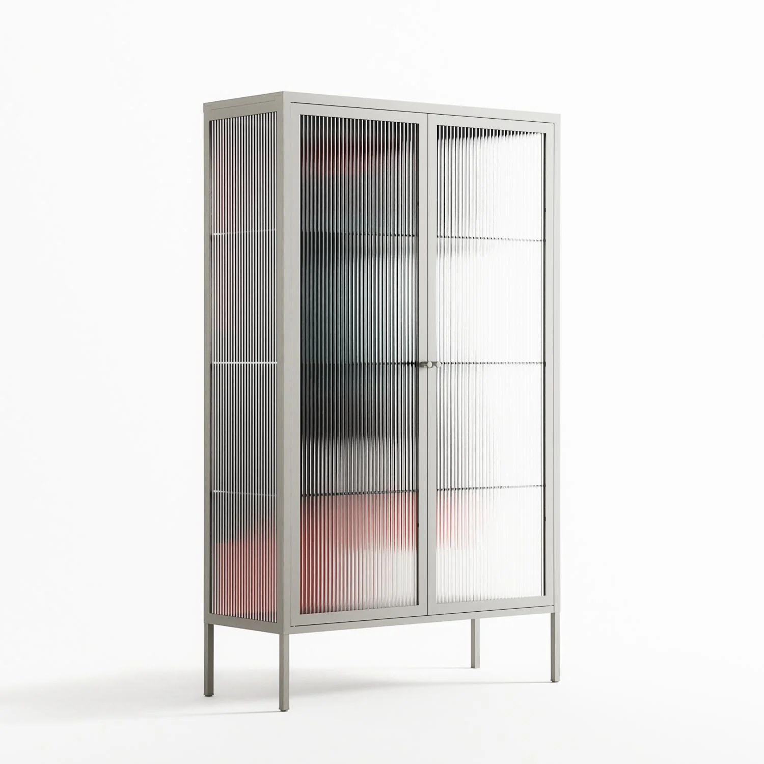Plume - Cabinet - Rikki Hewitt - Chalk - Reeded glass - Image 4