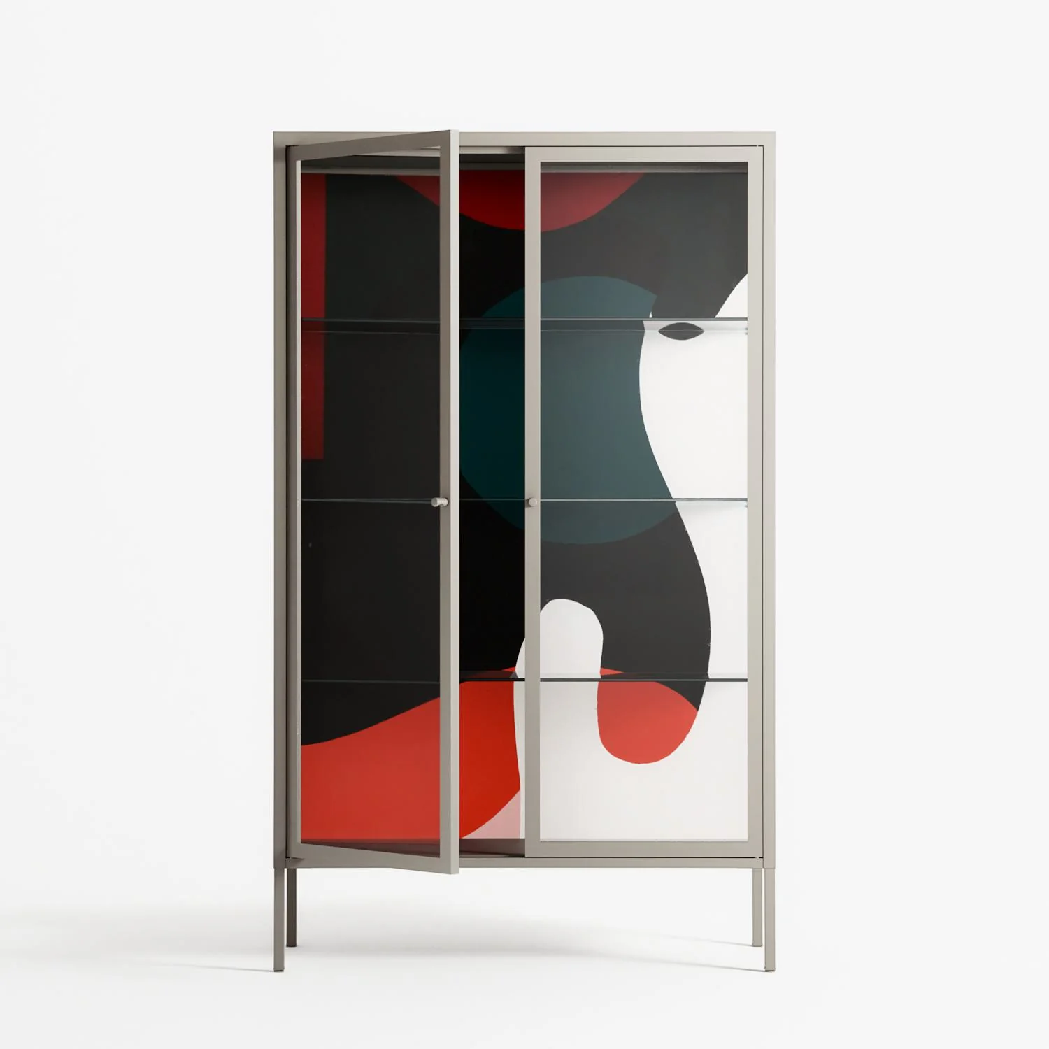 Plume - Cabinet - Rikki Hewitt - Pebble - Clear glass - Image 2