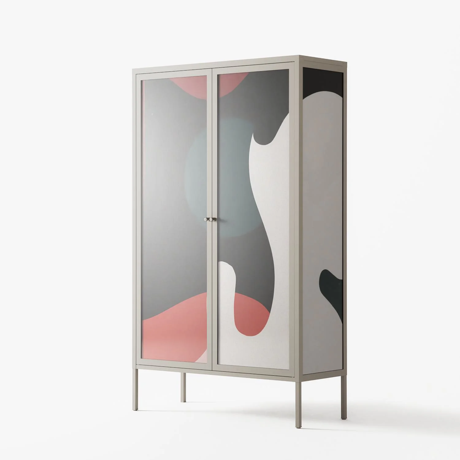 Plume - Cabinet - Rikki Hewitt - Pebble - Overlay Glass - Image 2