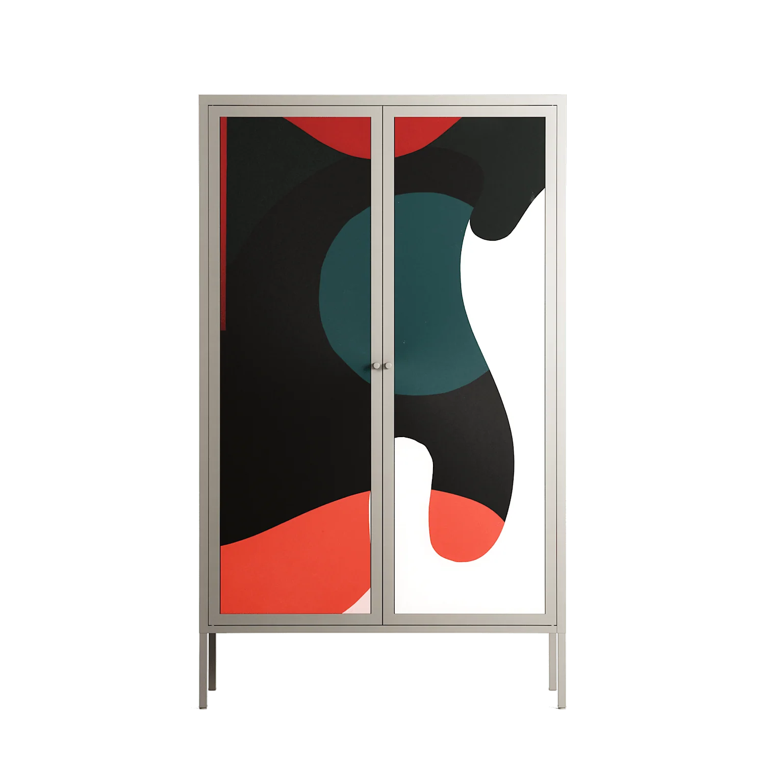 Plume - Cabinet - Rikki Hewitt - Pebble - Overlay Metal