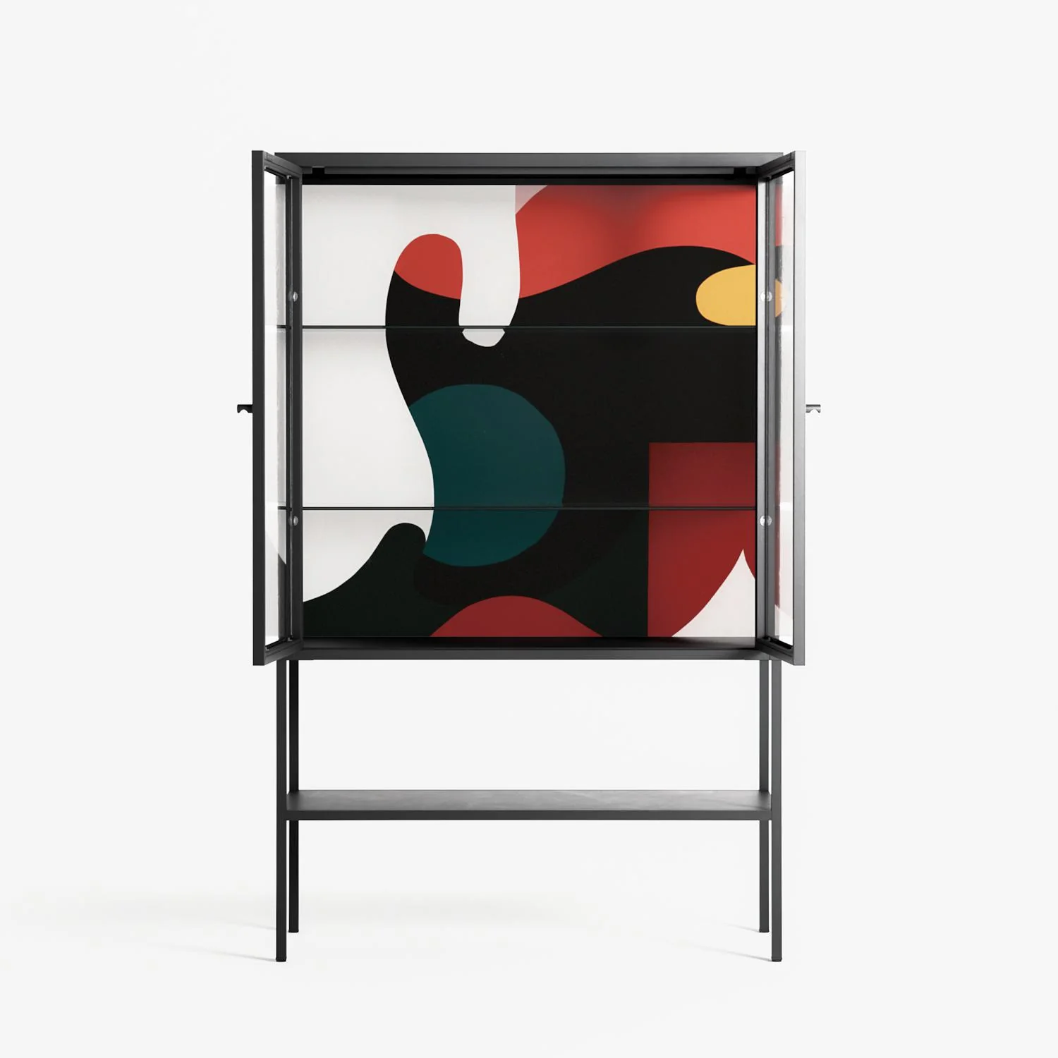 Plume - Loft Cabinet - Rikki Hewitt - Antracite - Clear glass - Image 3
