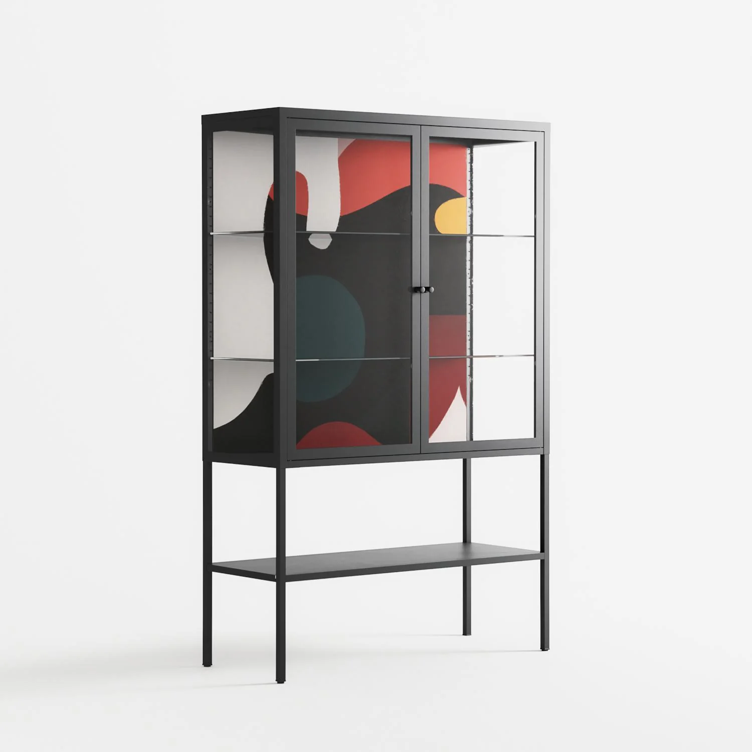 Plume - Loft Cabinet - Rikki Hewitt - Antracite - Clear glass - Image 4