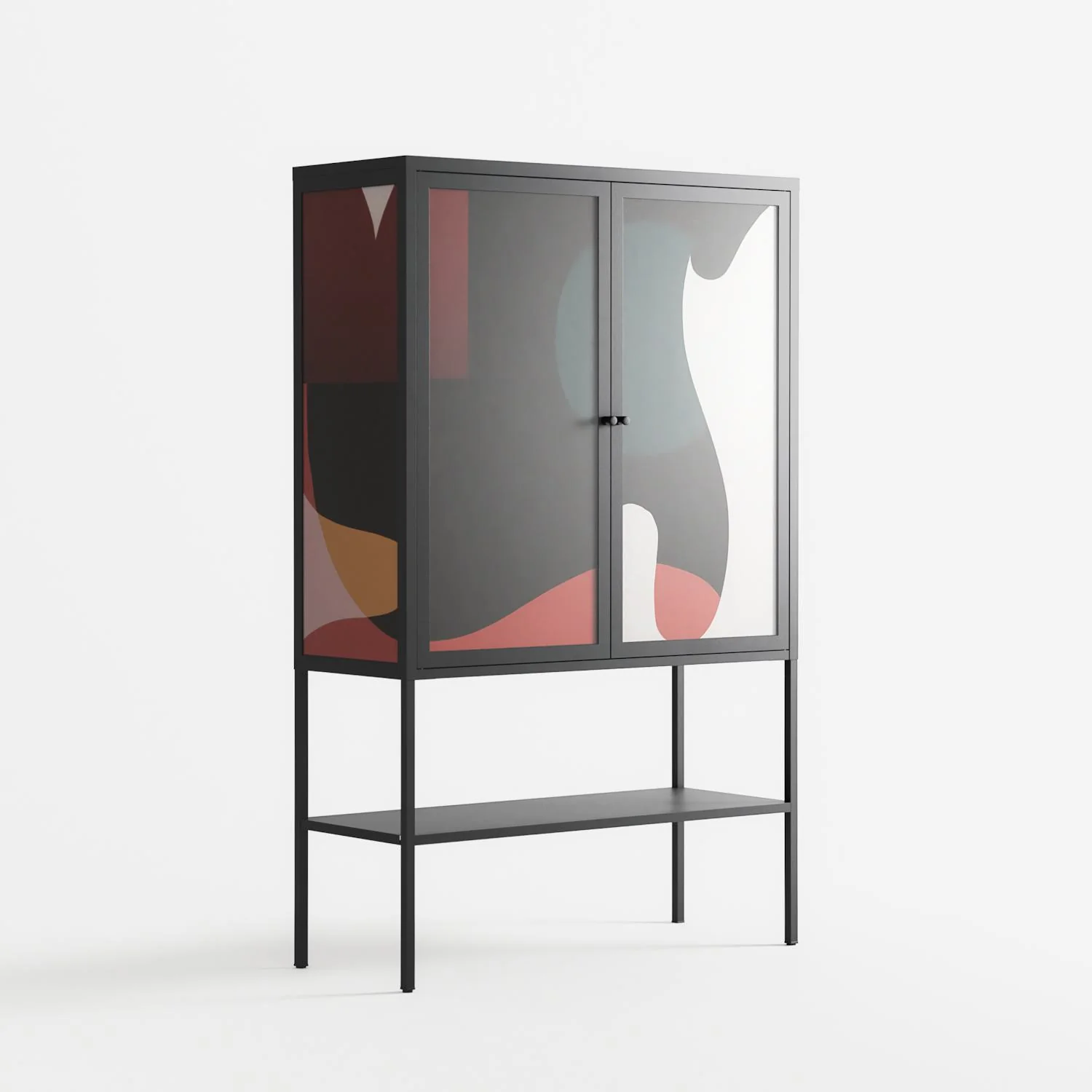 Plume - Loft Cabinet - Rikki Hewitt - Antracite - Overlay Glass - Image 4