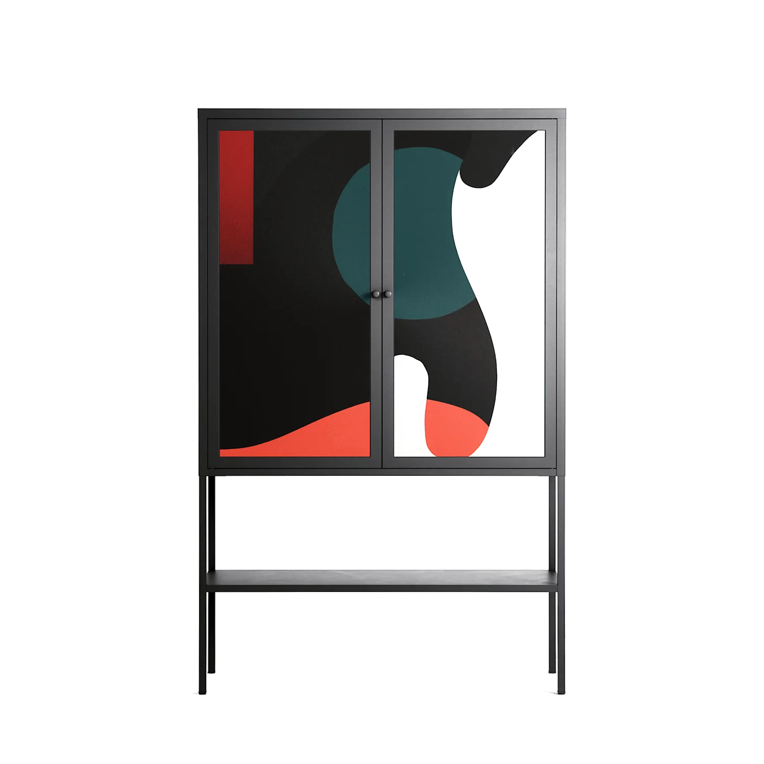 Plume - Loft Cabinet - Rikki Hewitt - Antracite - Overlay Metal