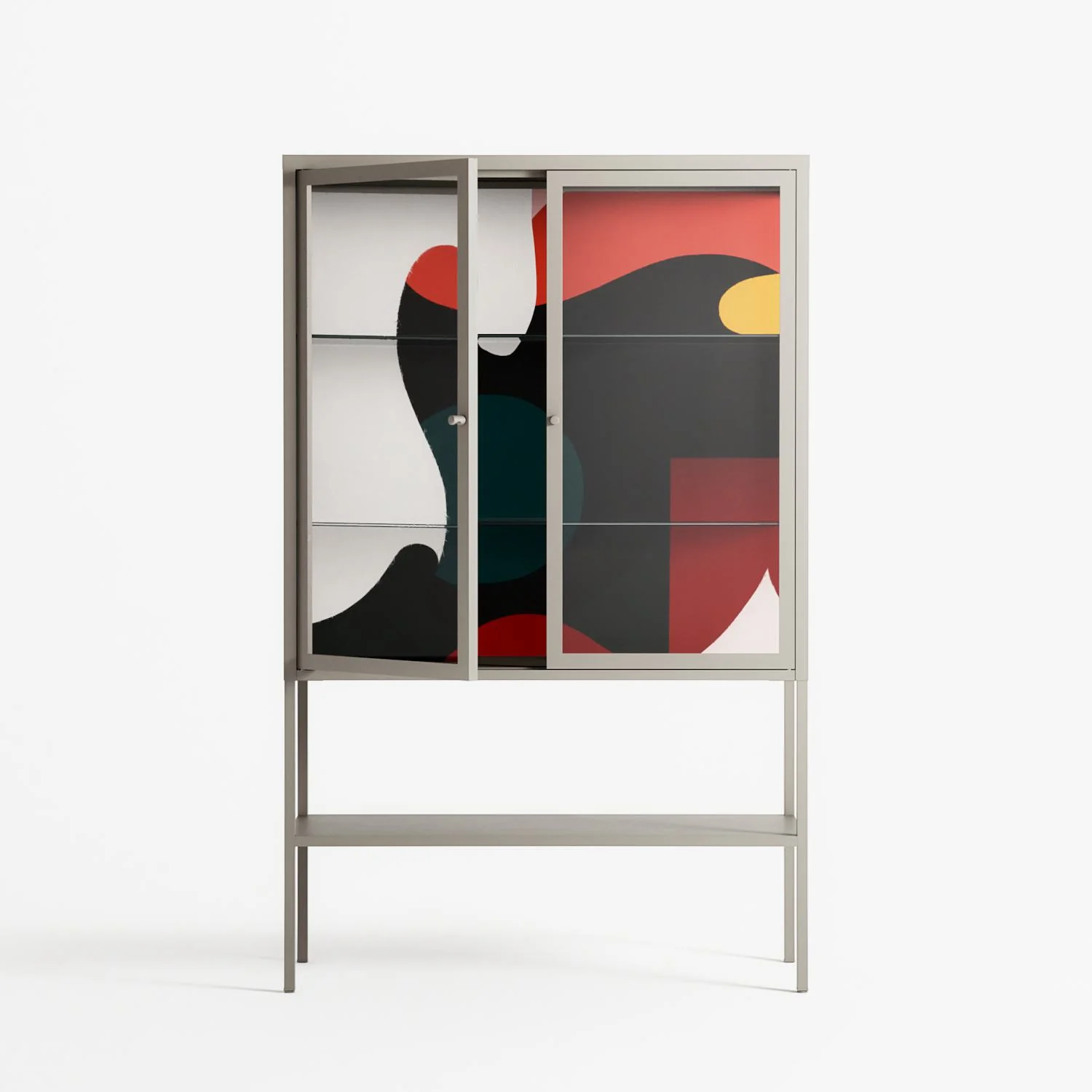 Plume - Loft Cabinet - Rikki Hewitt - Pebble - Clear glass - Image 2