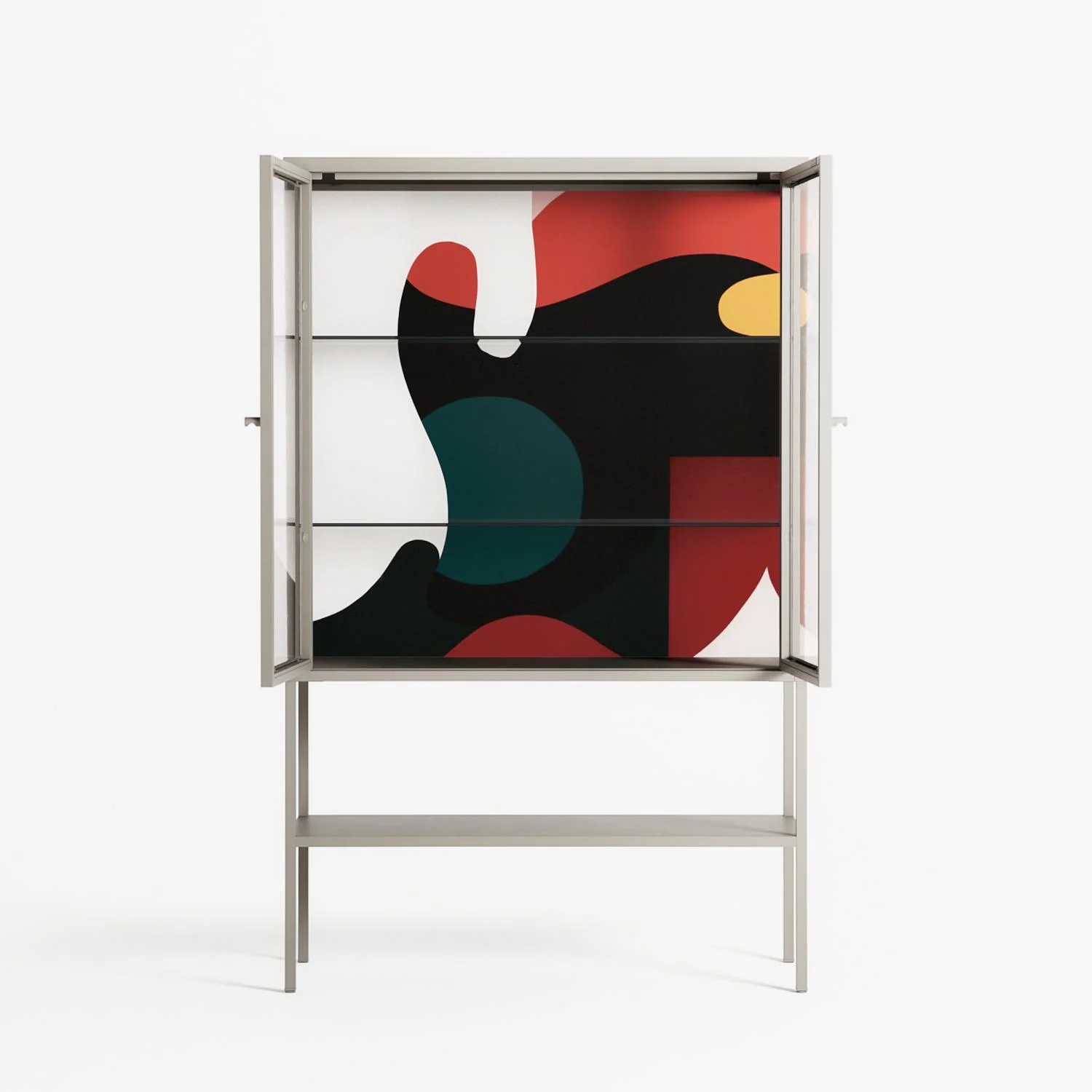 Plume - Loft Cabinet - Rikki Hewitt - Pebble - Clear glass - Image 3