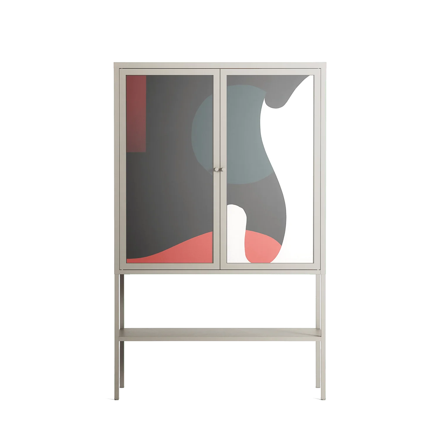 Plume - Loft Cabinet - Rikki Hewitt - Pebble - Overlay Glass
