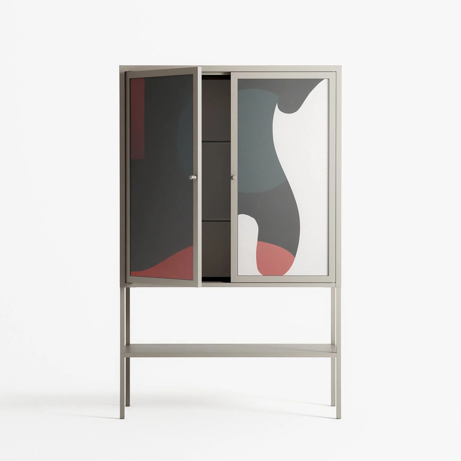 Plume - Loft Cabinet - Rikki Hewitt - Pebble - Overlay Glass - Image 3