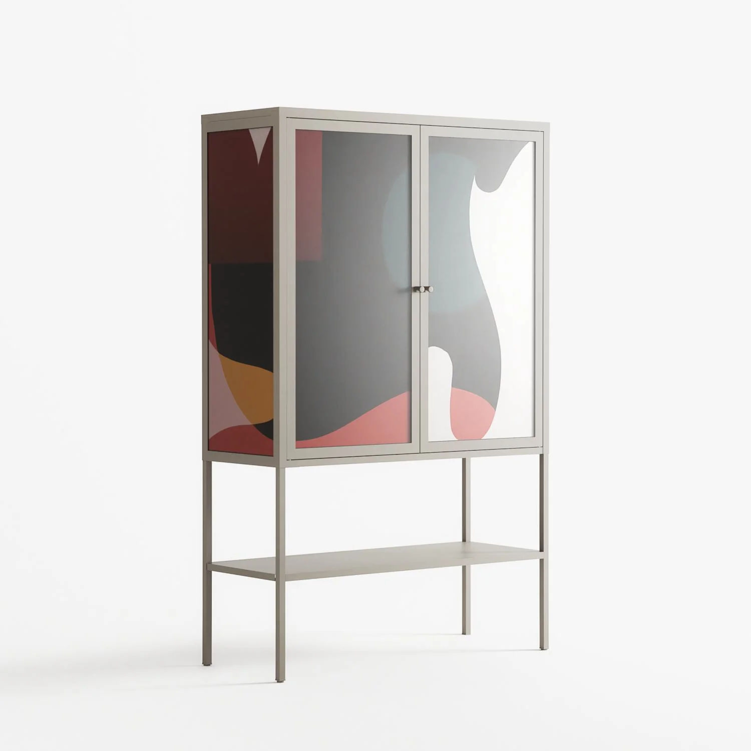 Plume - Loft Cabinet - Rikki Hewitt - Pebble - Overlay Glass - Image 4