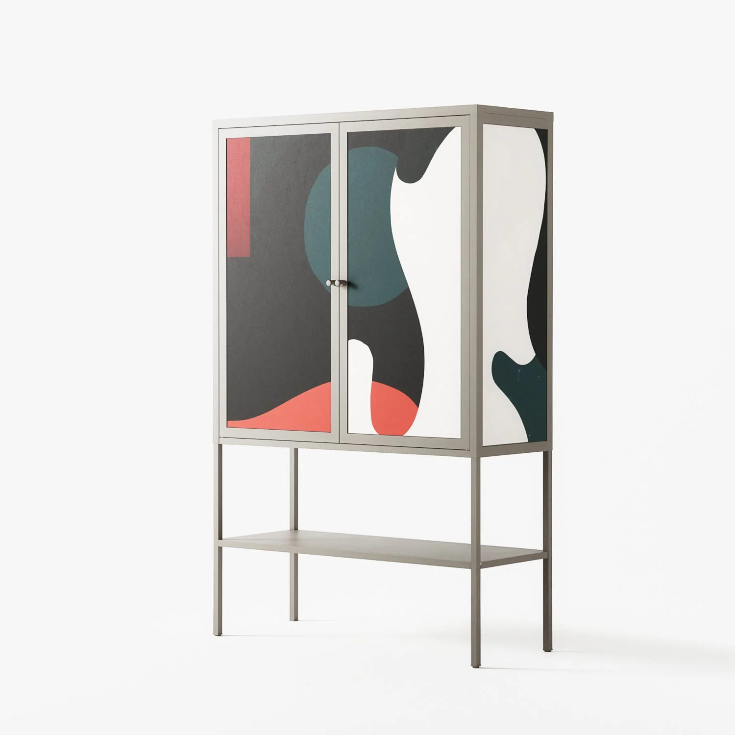 Plume - Loft Cabinet - Rikki Hewitt - Pebble - Overlay Metal - Image 2