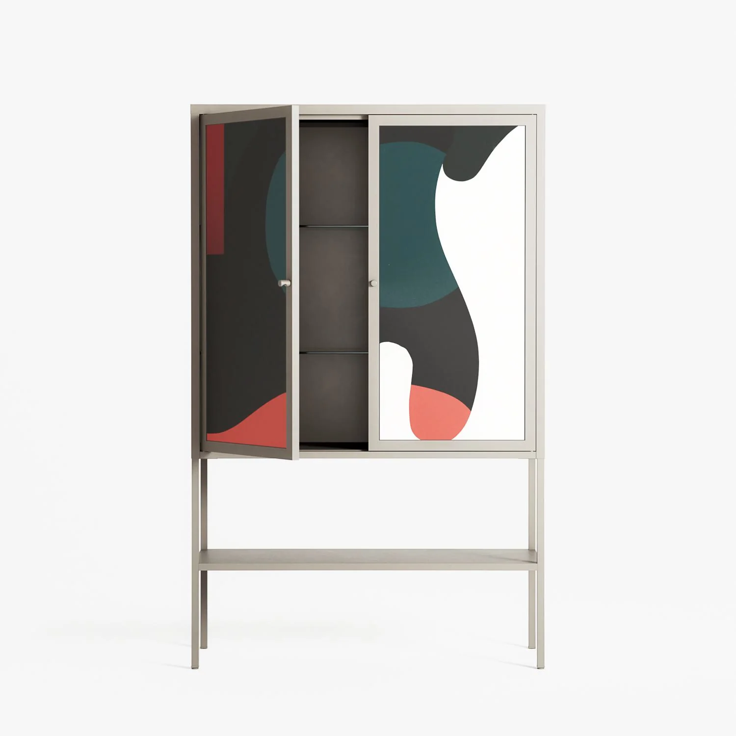 Plume - Loft Cabinet - Rikki Hewitt - Pebble - Overlay Metal - Image 3