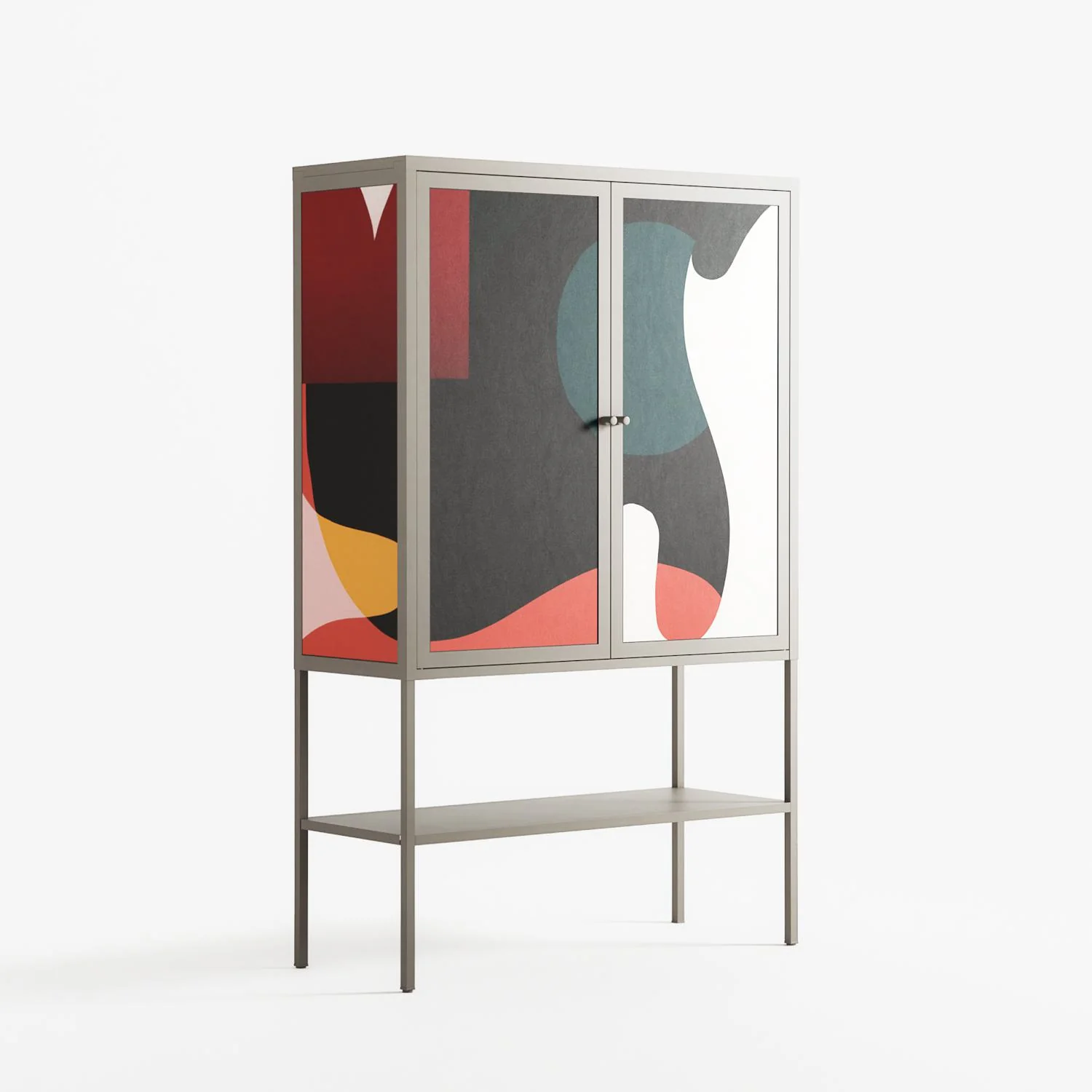 Plume - Loft Cabinet - Rikki Hewitt - Pebble - Overlay Metal - Image 4