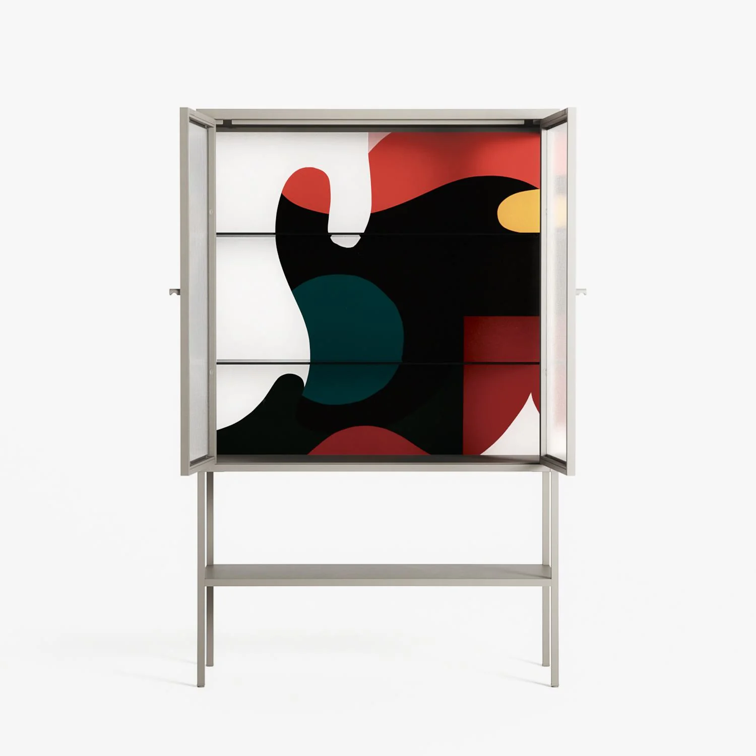 Plume - Loft Cabinet - Rikki Hewitt - Pebble - Reeded glass - Image 3