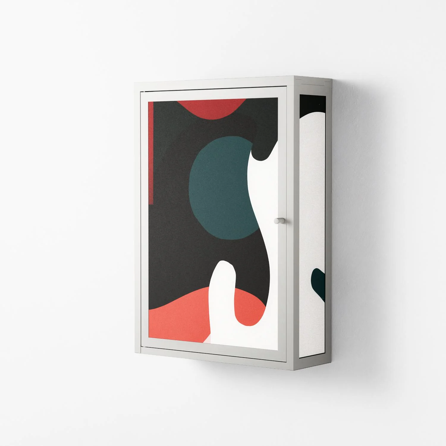 Plume - Wall Cabinet - Rikki Hewitt - Chalk - Overlay Metal - Image 2
