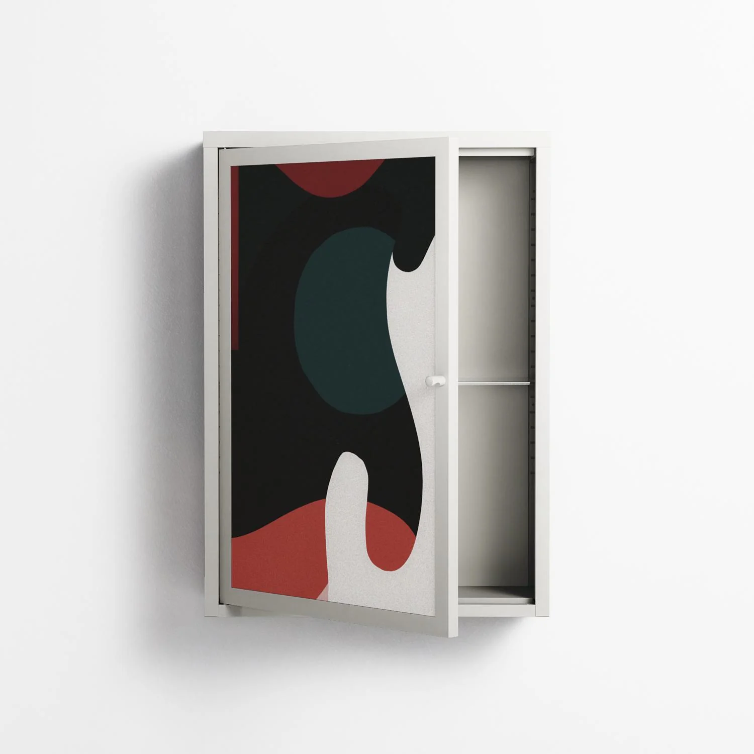 Plume - Wall Cabinet - Rikki Hewitt - Chalk - Overlay Metal - Image 3
