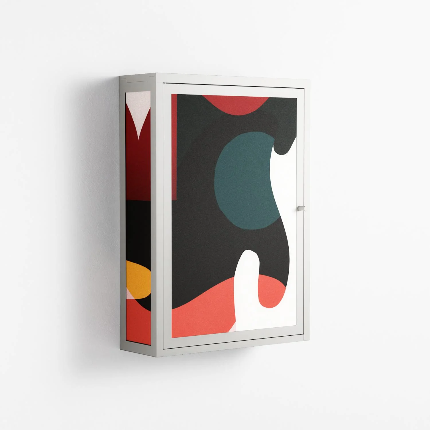 Plume - Wall Cabinet - Rikki Hewitt - Chalk - Overlay Metal - Image 4