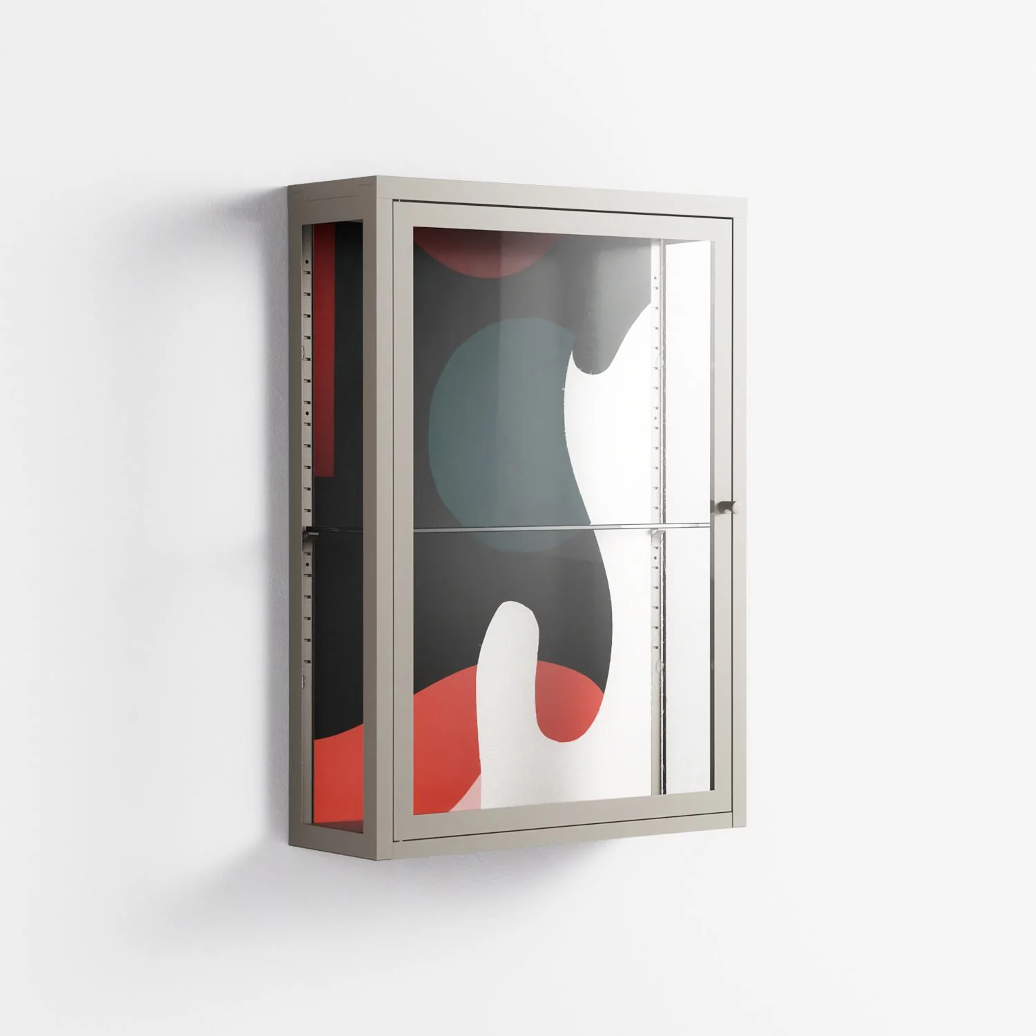 Plume - Wall Cabinet - Rikki Hewitt - Pebble - Clear glass - Image 4