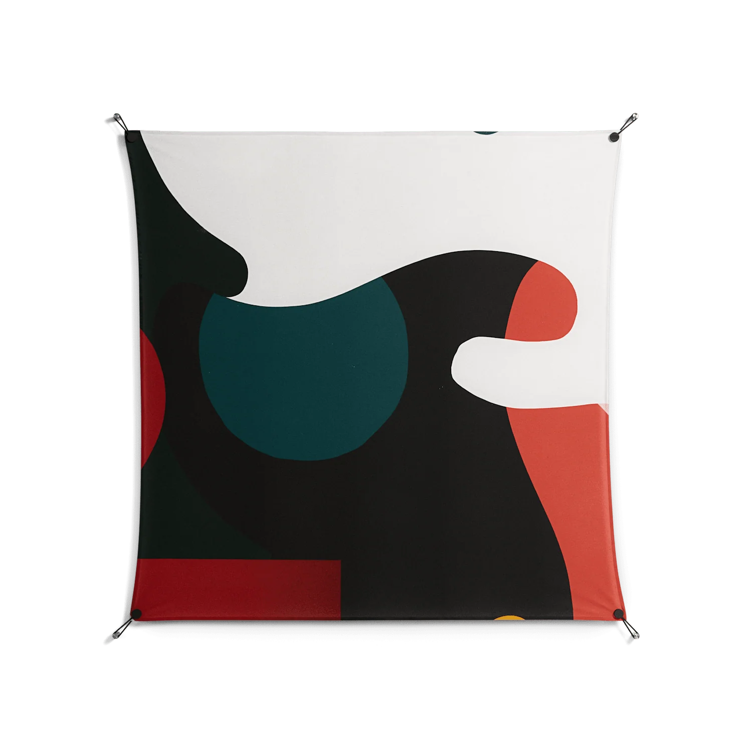 Plume - Work On Wall - Rikki Hewitt - Black - 140 x 140 cm - Image 2