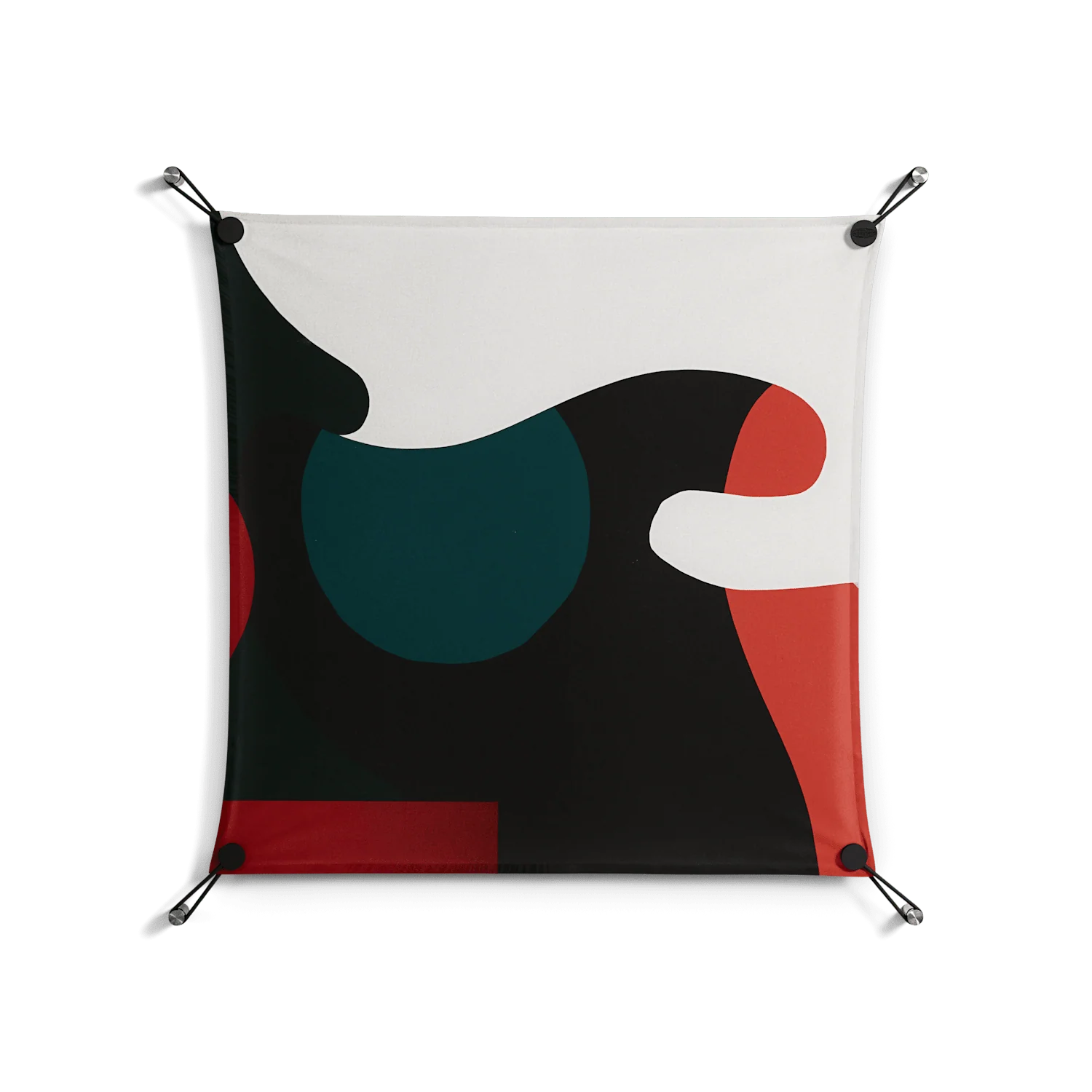 Plume - Work On Wall - Rikki Hewitt - Black - 70 x 70 cm
