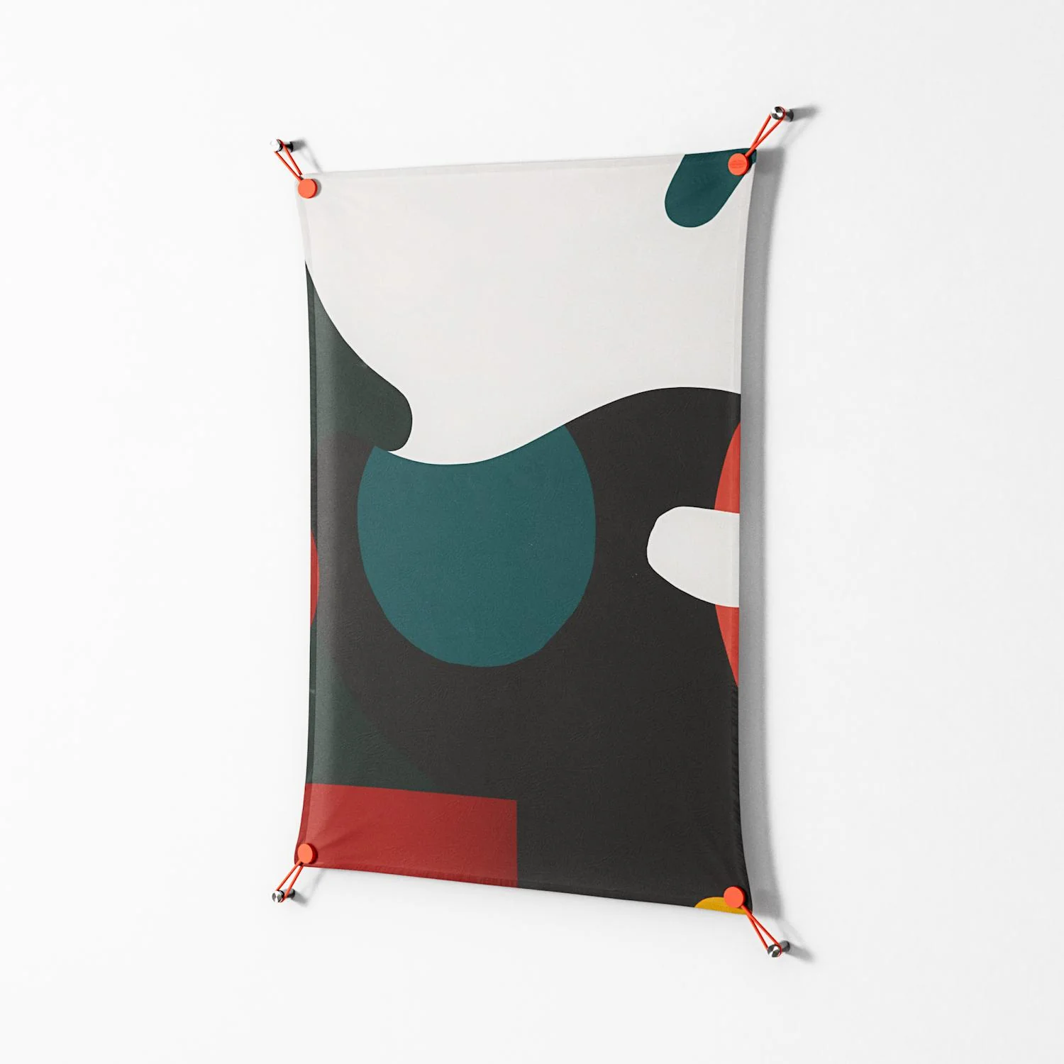 Plume - Work On Wall - Rikki Hewitt - Orange - 70 x 100 cm