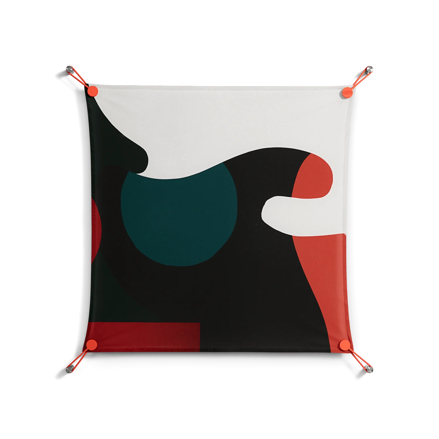 Plume - Work On Wall - Rikki Hewitt - Orange - 70 x 70 cm - Image 2